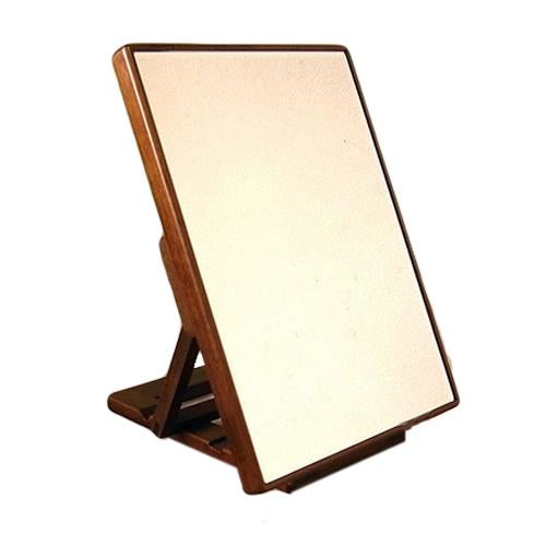 Wooden Desk Top Mirror Brown