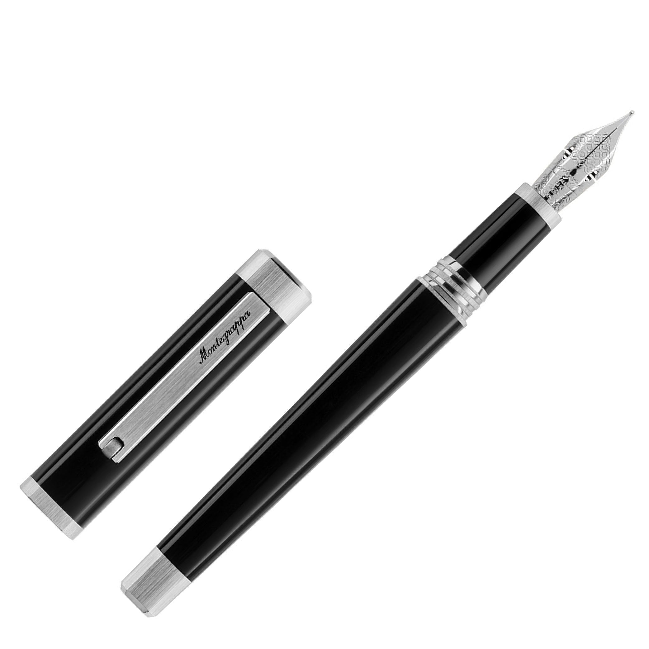 MONTEGRAPPA Quattro Palladium Gold Flex Nib Fountain Pen