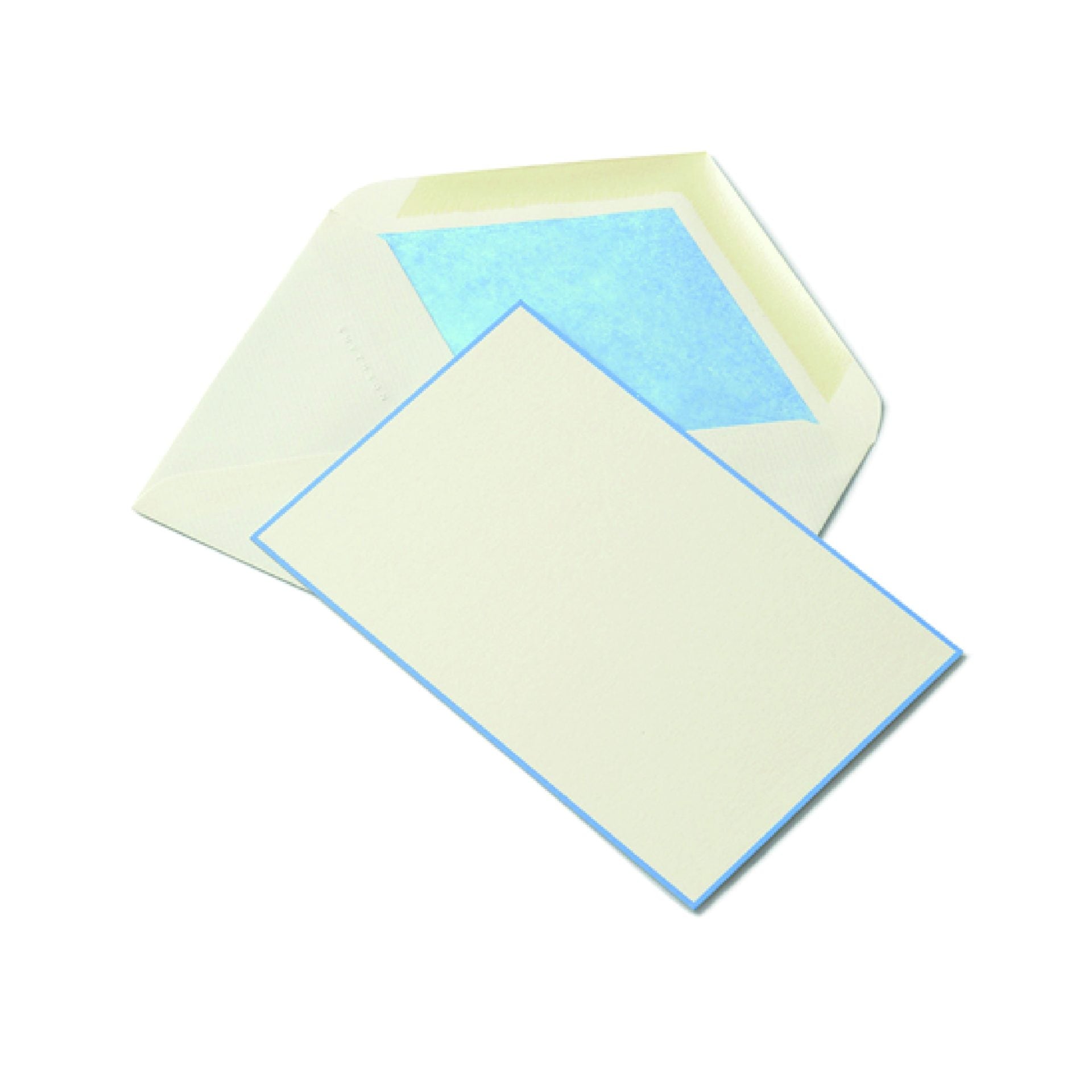Bordered Correspondence Cards Nile Blue