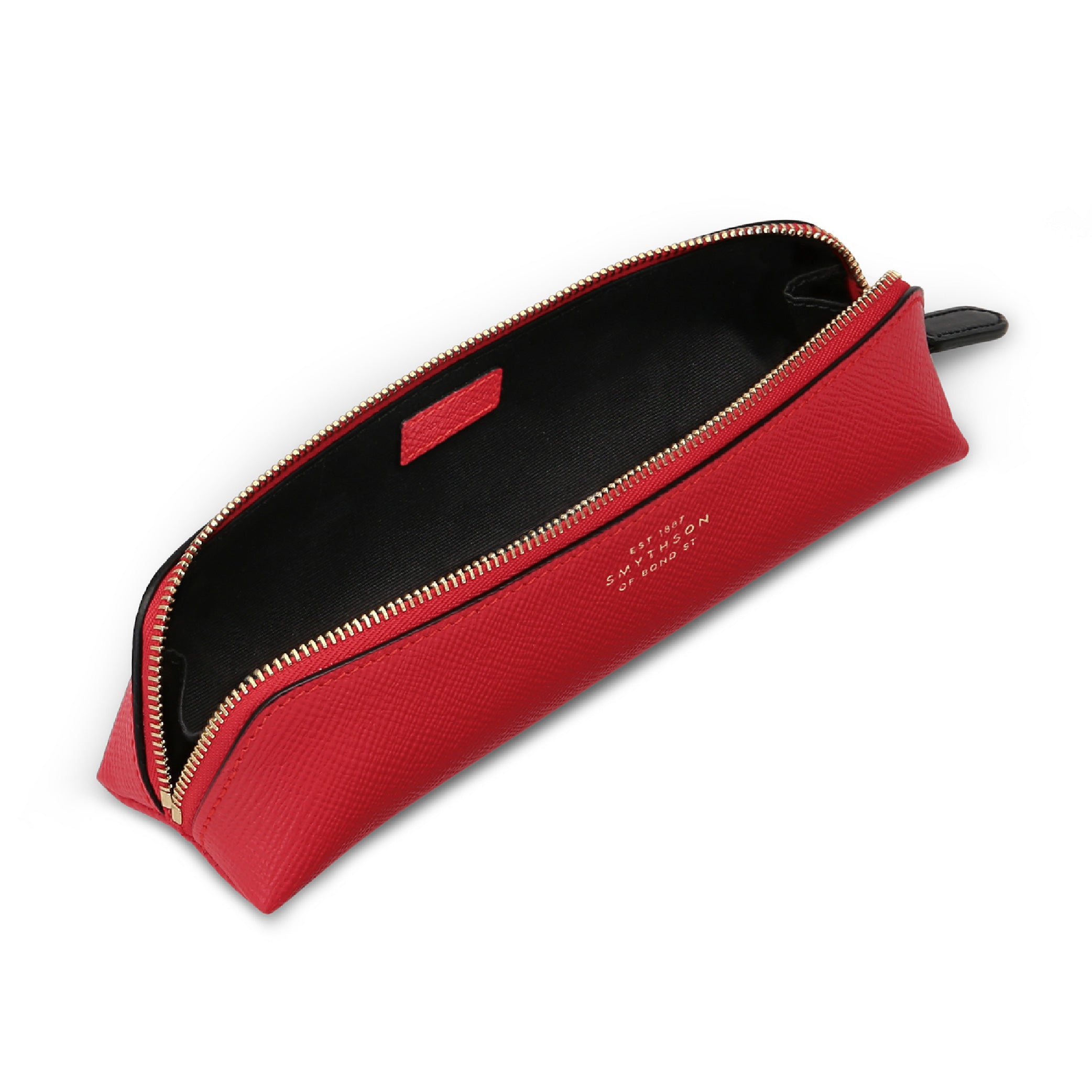 Pencil Case in Scarlet Red Panama