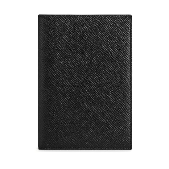 Passport Cover in Black Panama