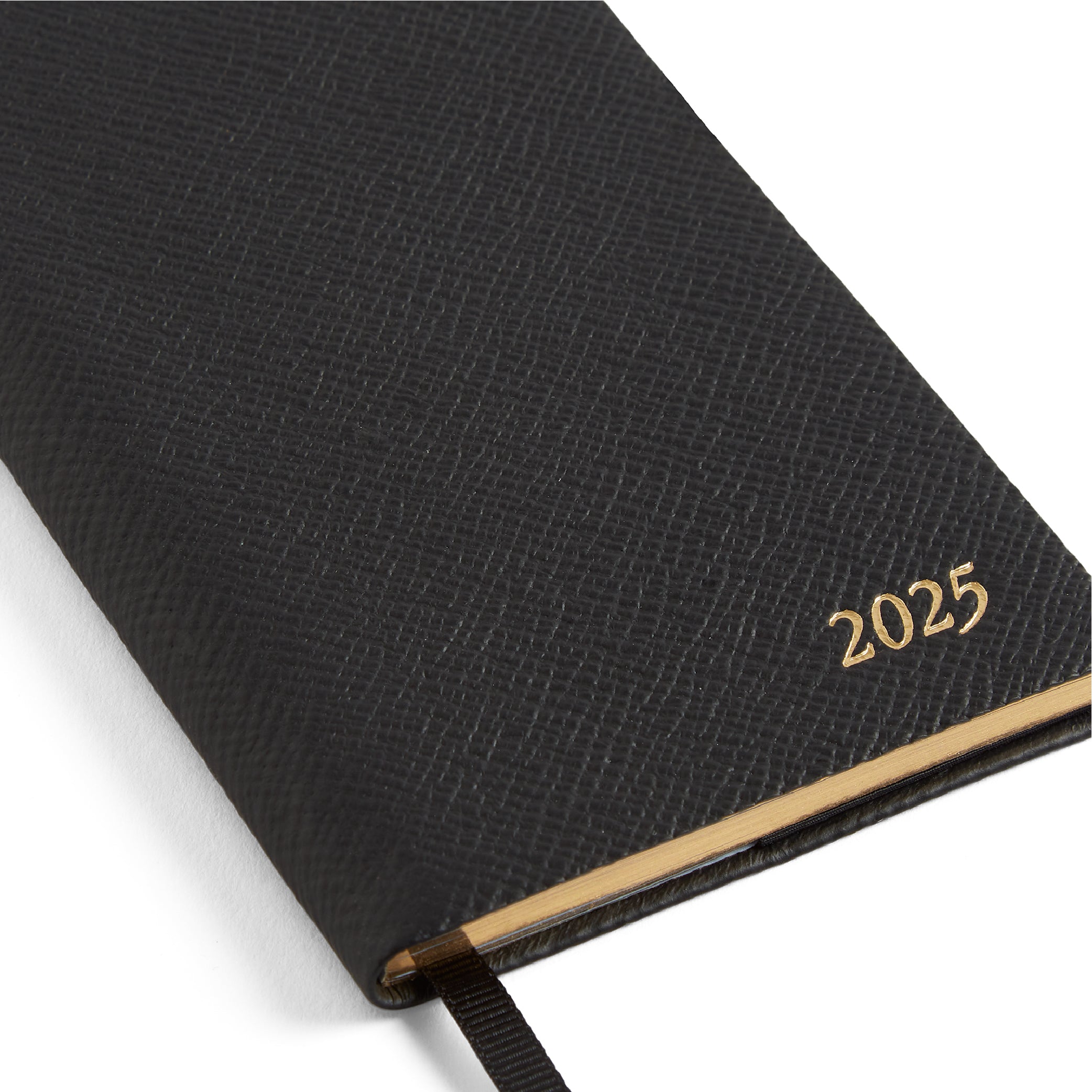 SMYTHSON Black 2025 Panama Weekly Diary with Pocket