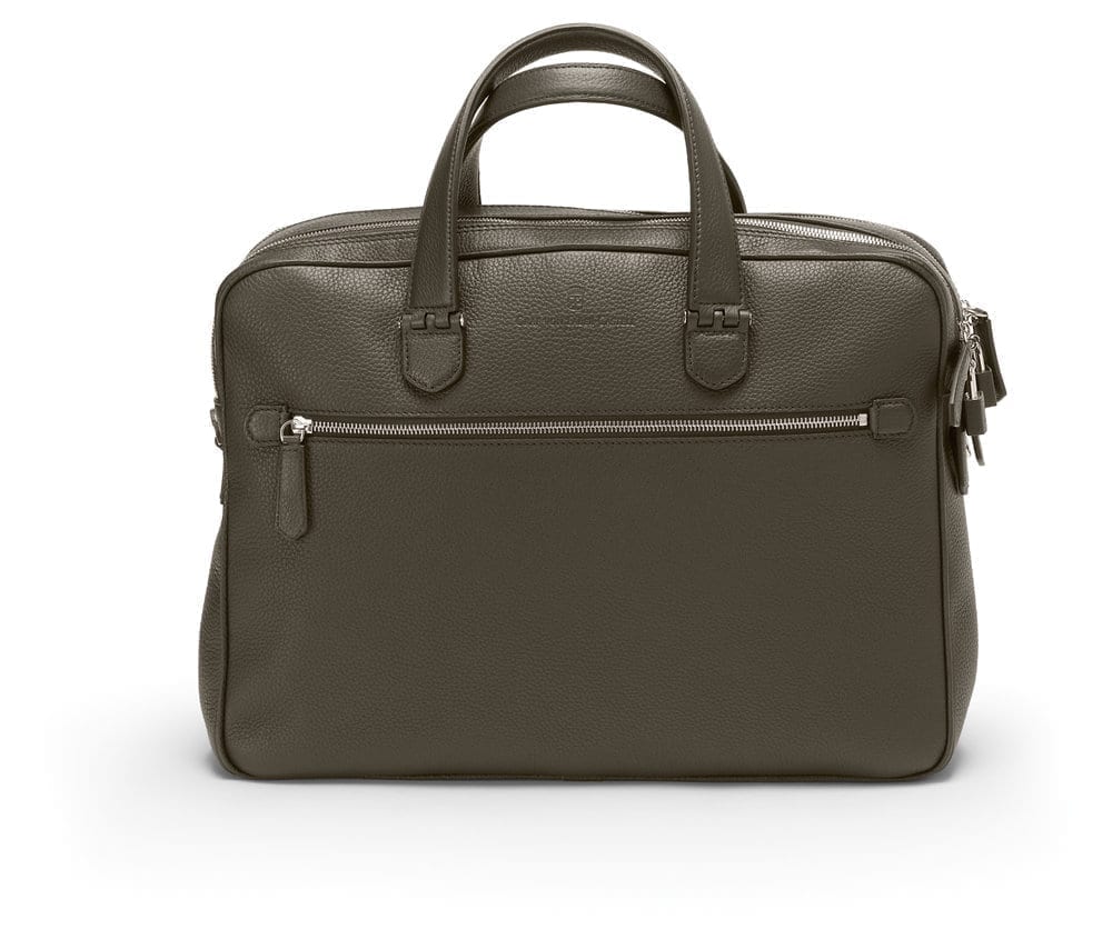 Cashmere Briefcase Two Gusset Brown