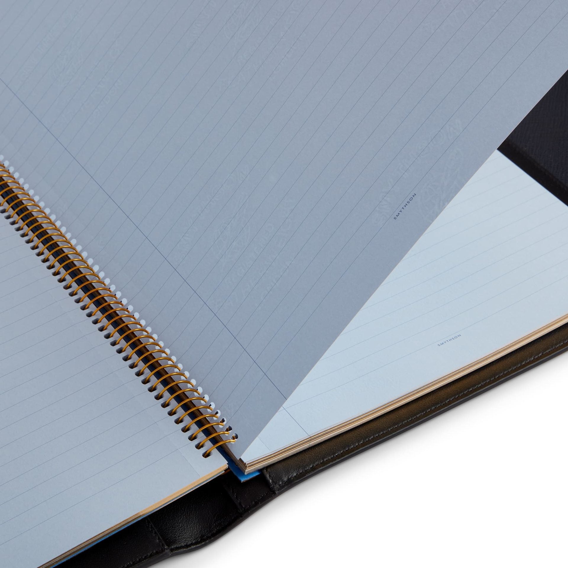 A4 Trifold Writing Folder in Navy Panama