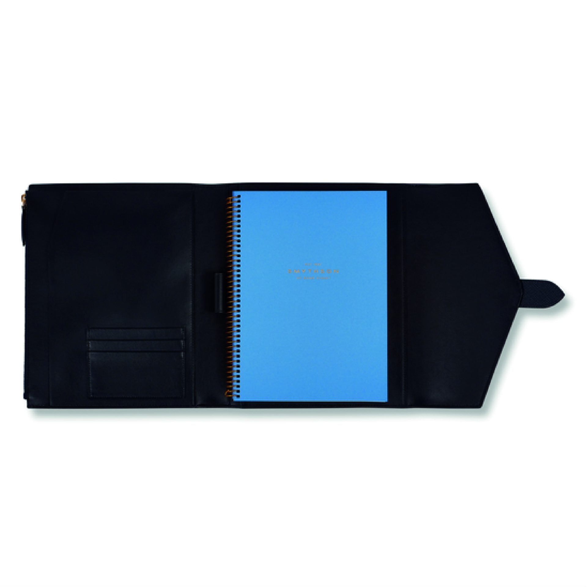 A5 Trifold Writing Folder in Navy Panama