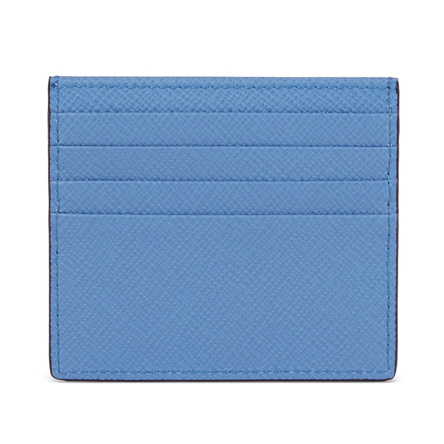 8 Card Slot Flat Card Holder in Nile Blue Panama