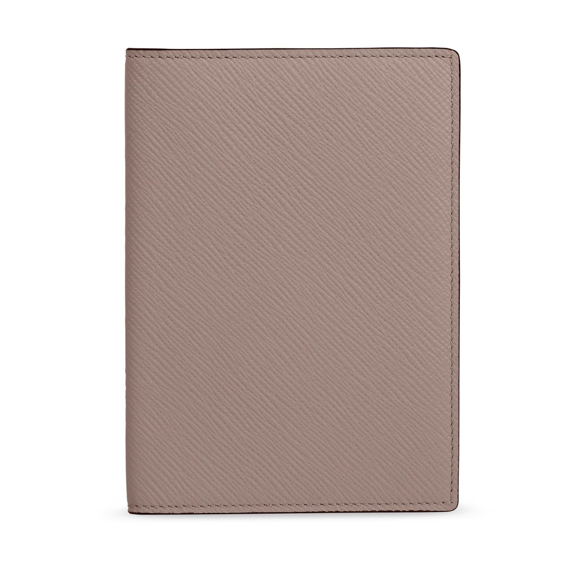 Passport Cover in Taupe Brown Panama