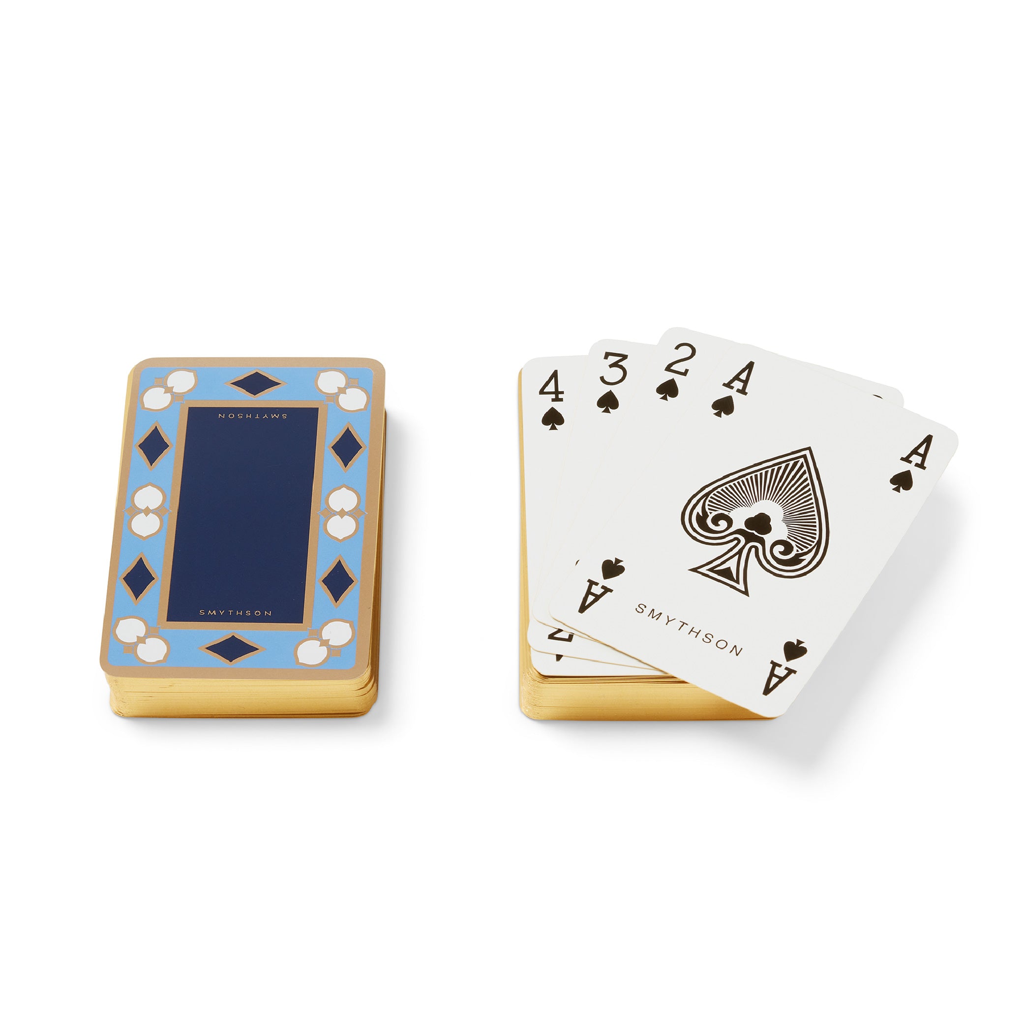 Double Playing Cards Case in Black Panama