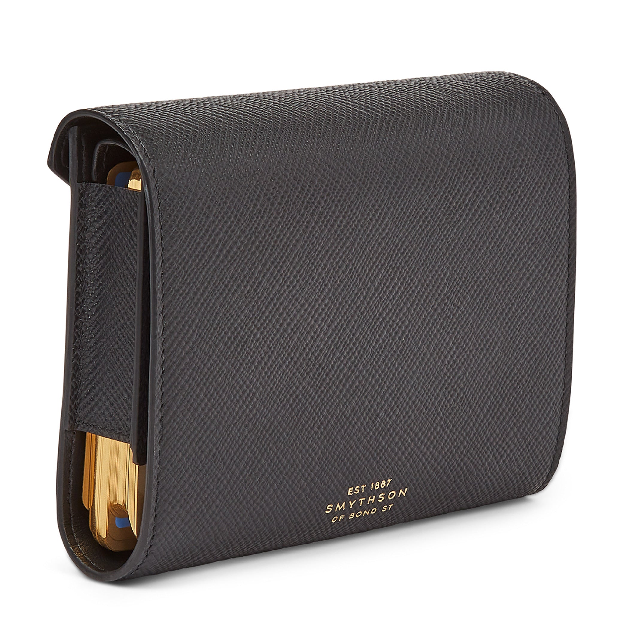 Double Playing Cards Case in Black Panama