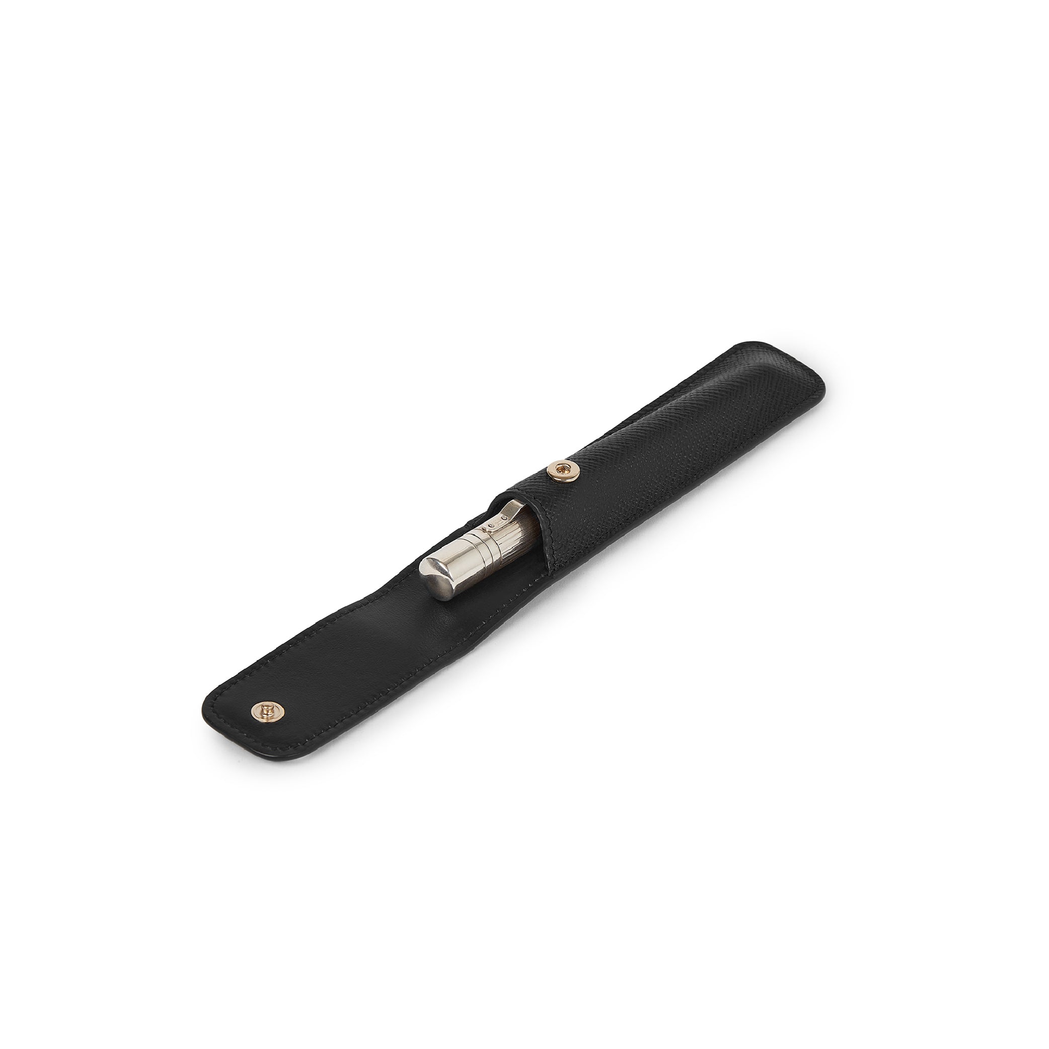 Pen Sleeve in Black Panama