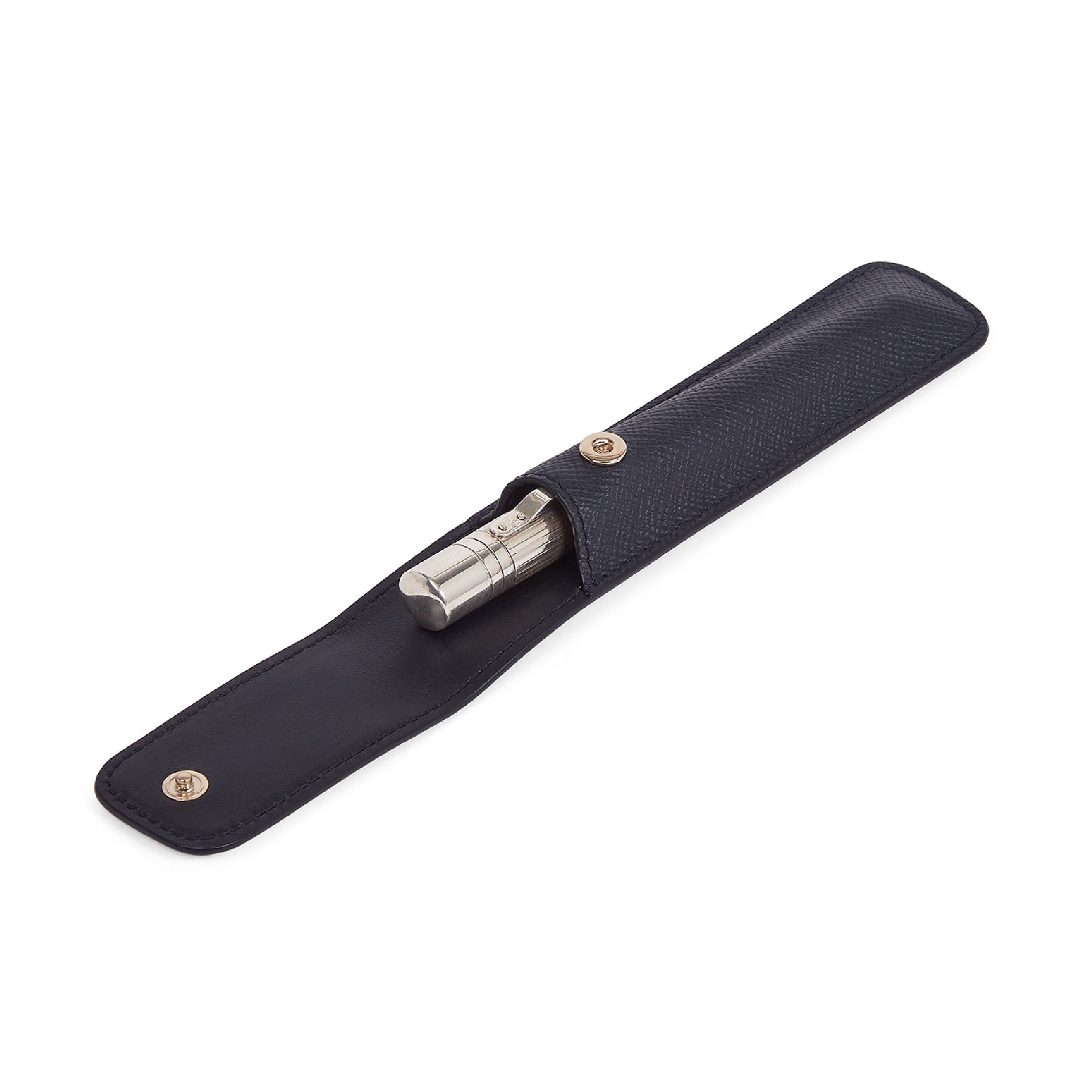 Pen Sleeve in Navy Panama