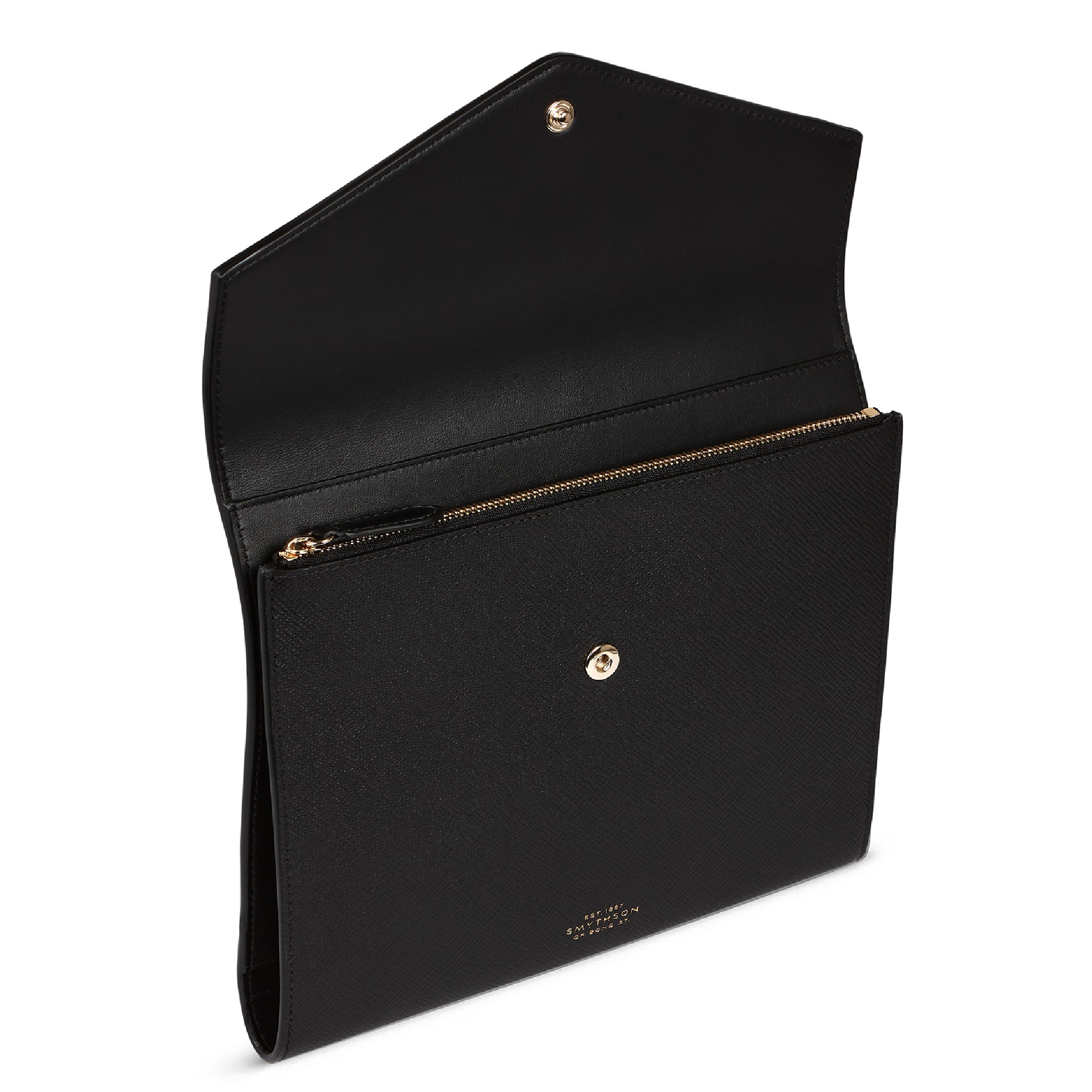 A5 Envelope Writing Folder in Black Panama
