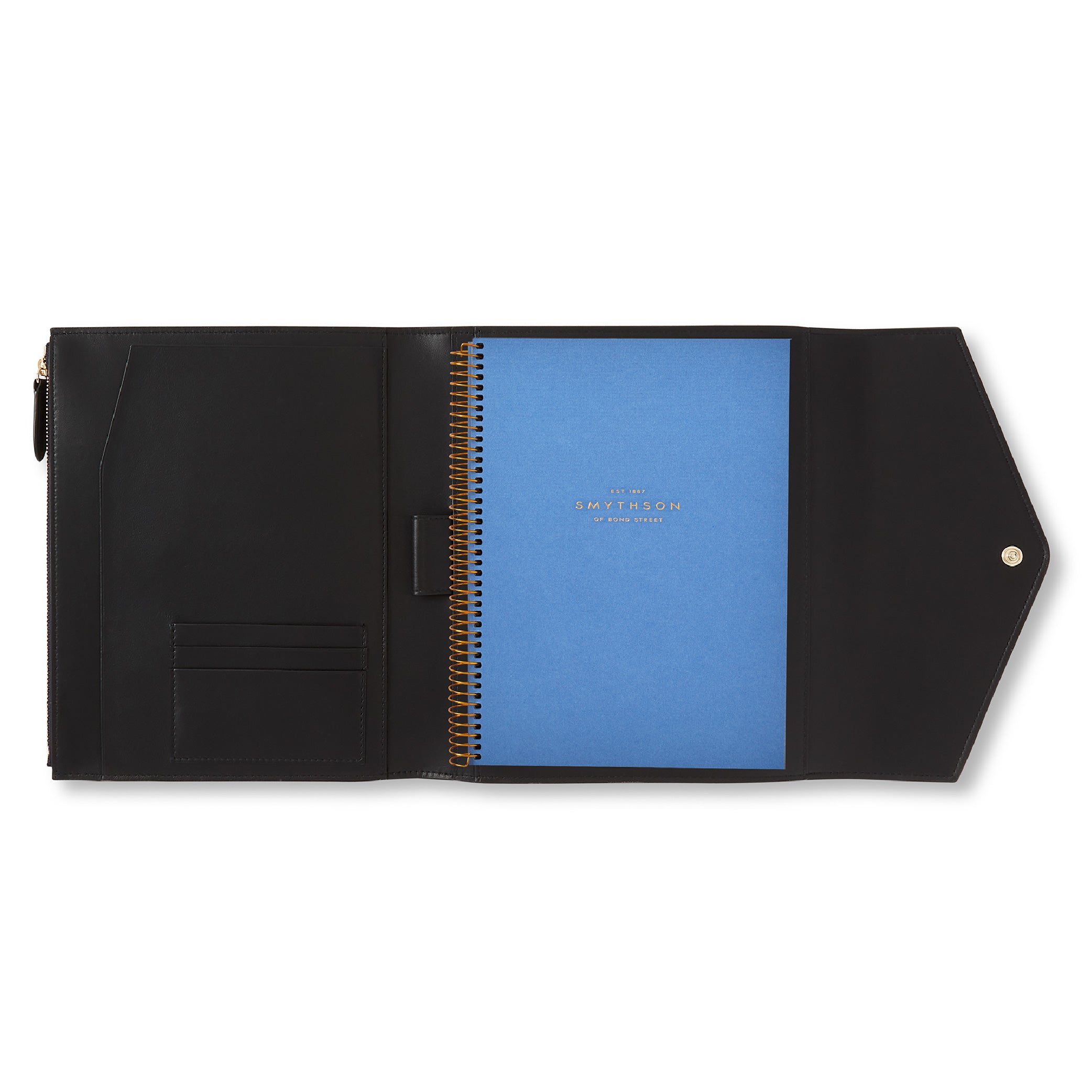 A5 Envelope Writing Folder in Navy Panama