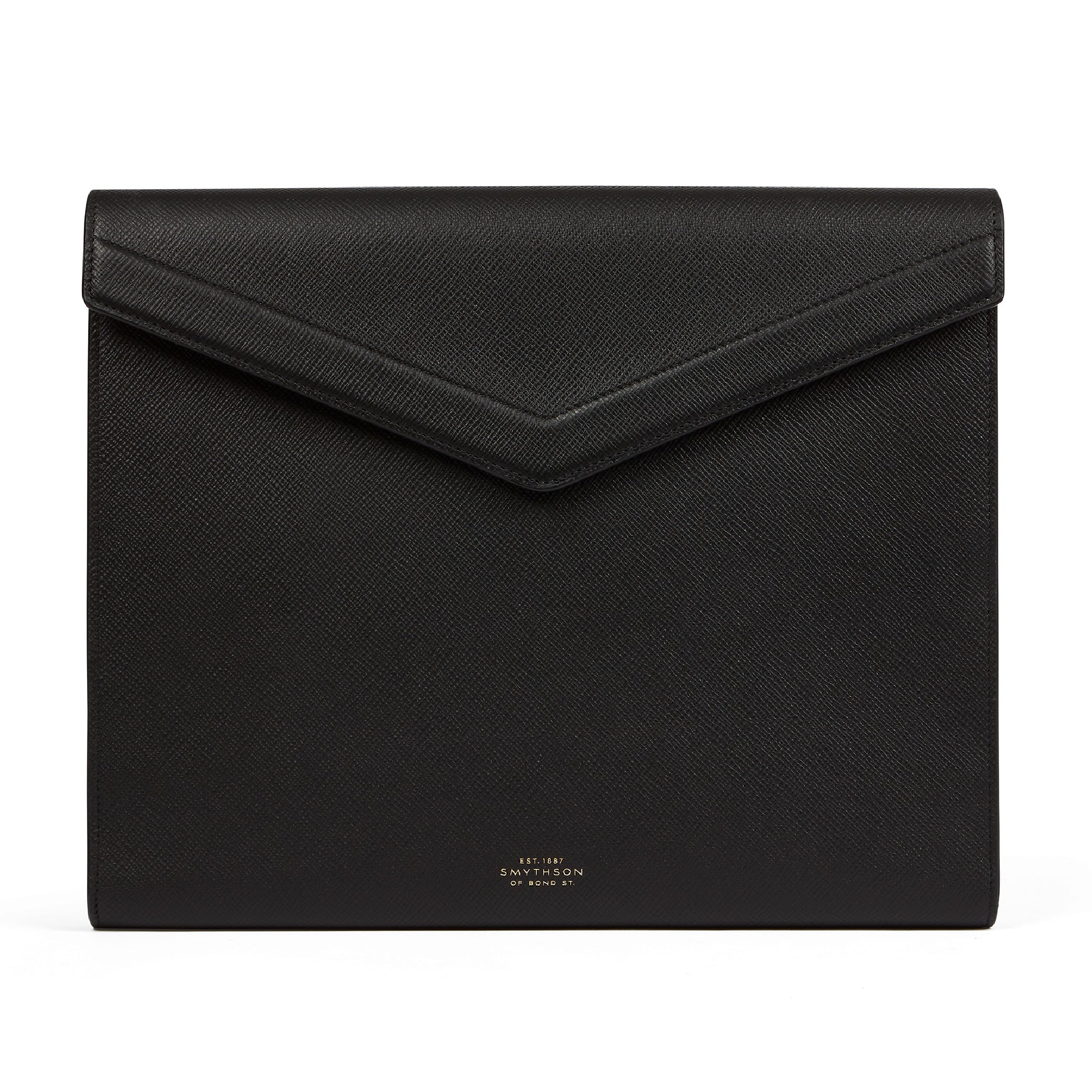 A4 Envelope Writing Folder in Black Panama