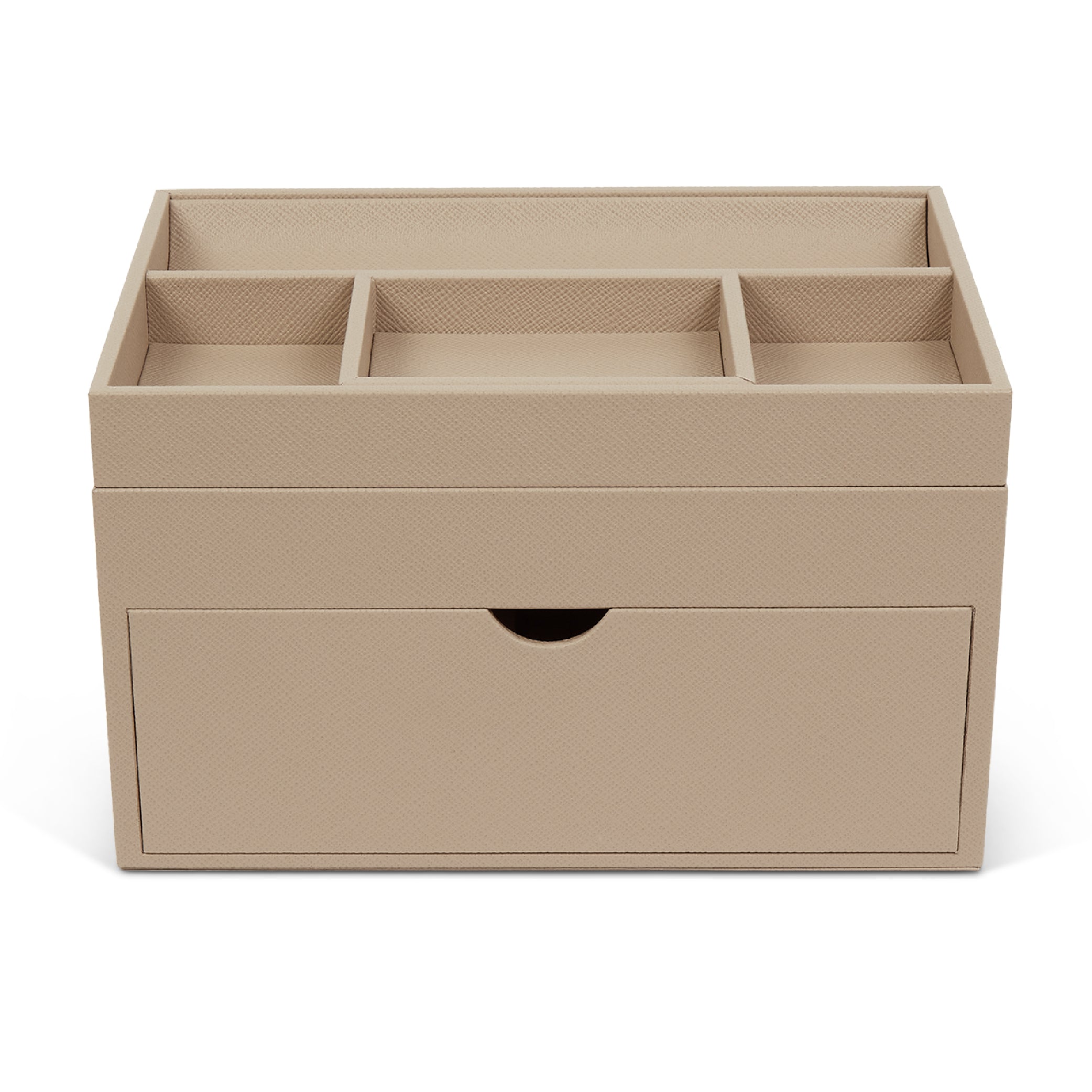 Stationery Organiser in Sandstone Panama