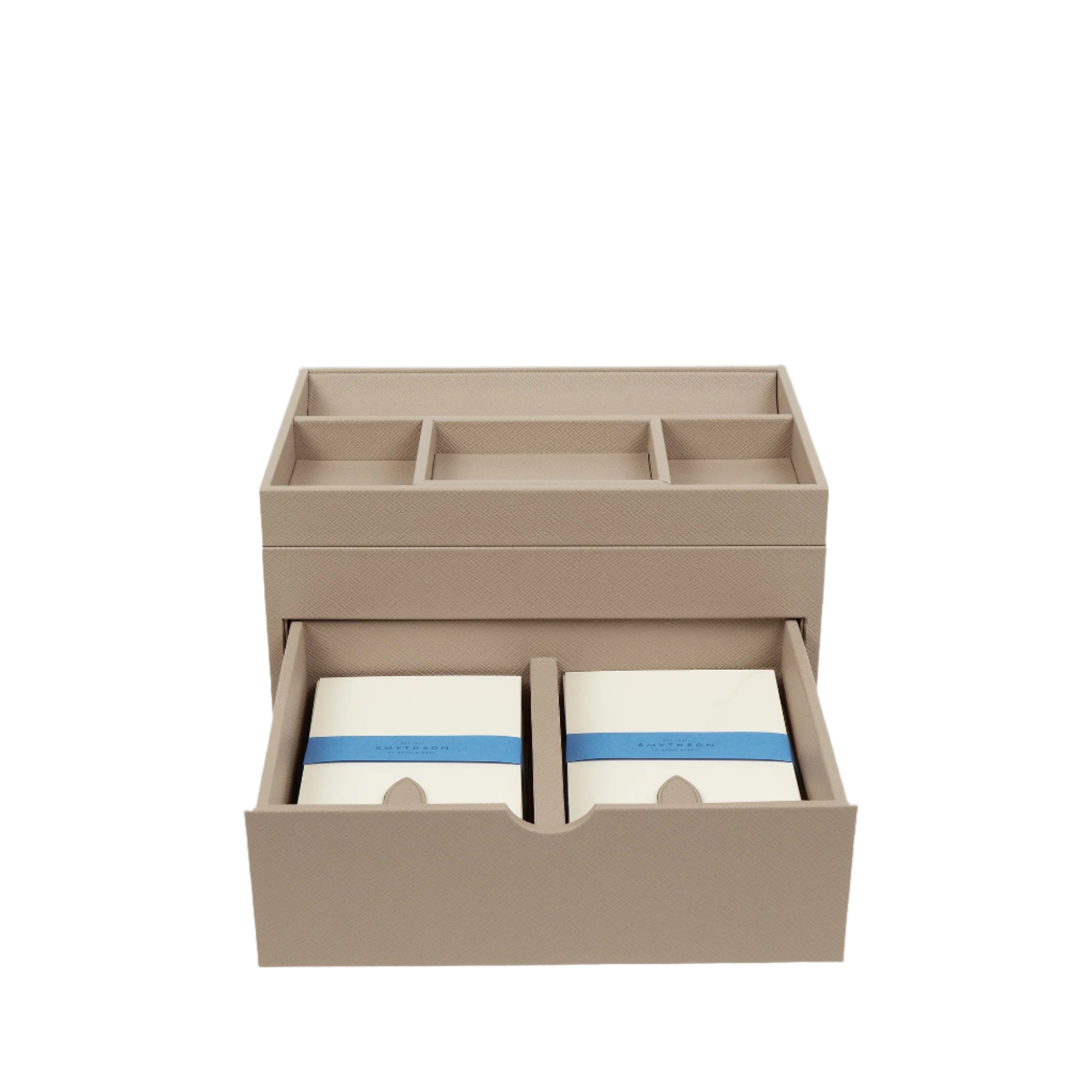 Stationery Organiser in Sandstone Panama