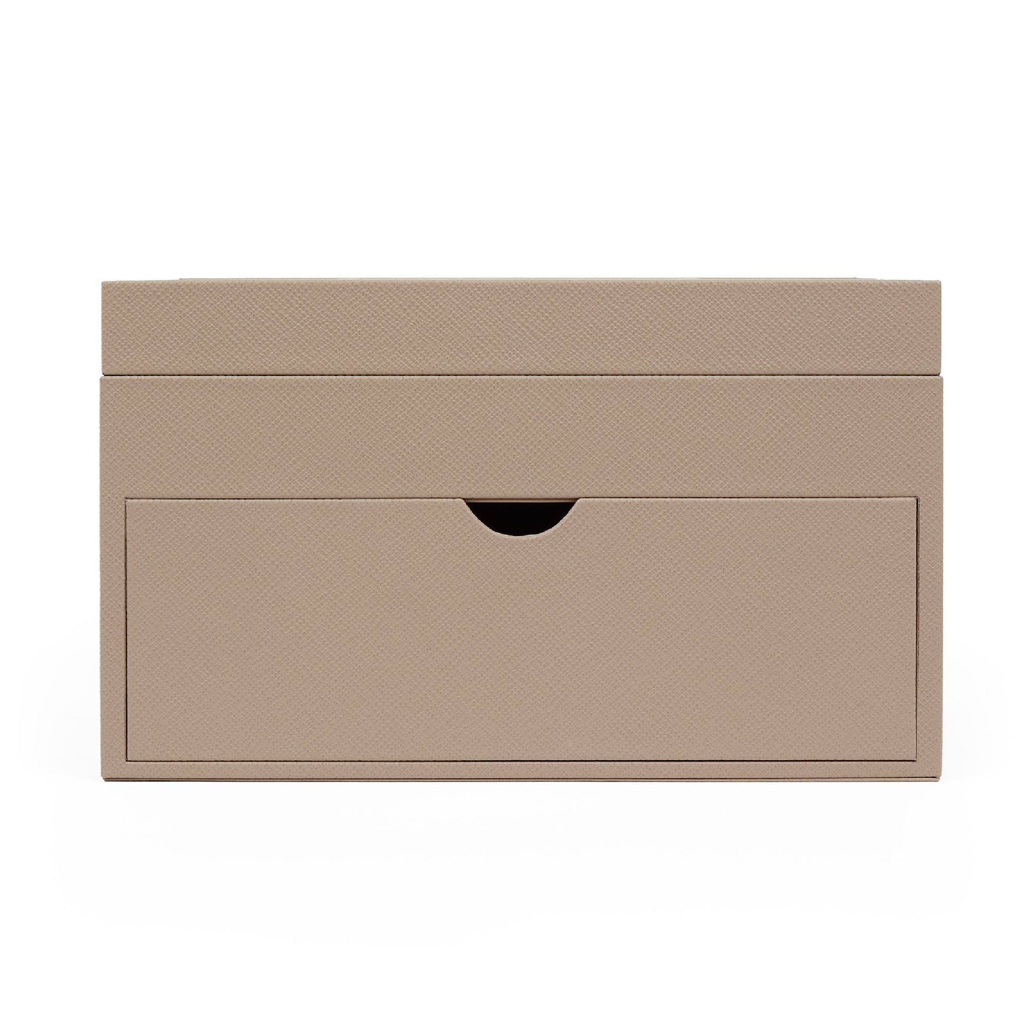Stationery Organiser in Sandstone Panama