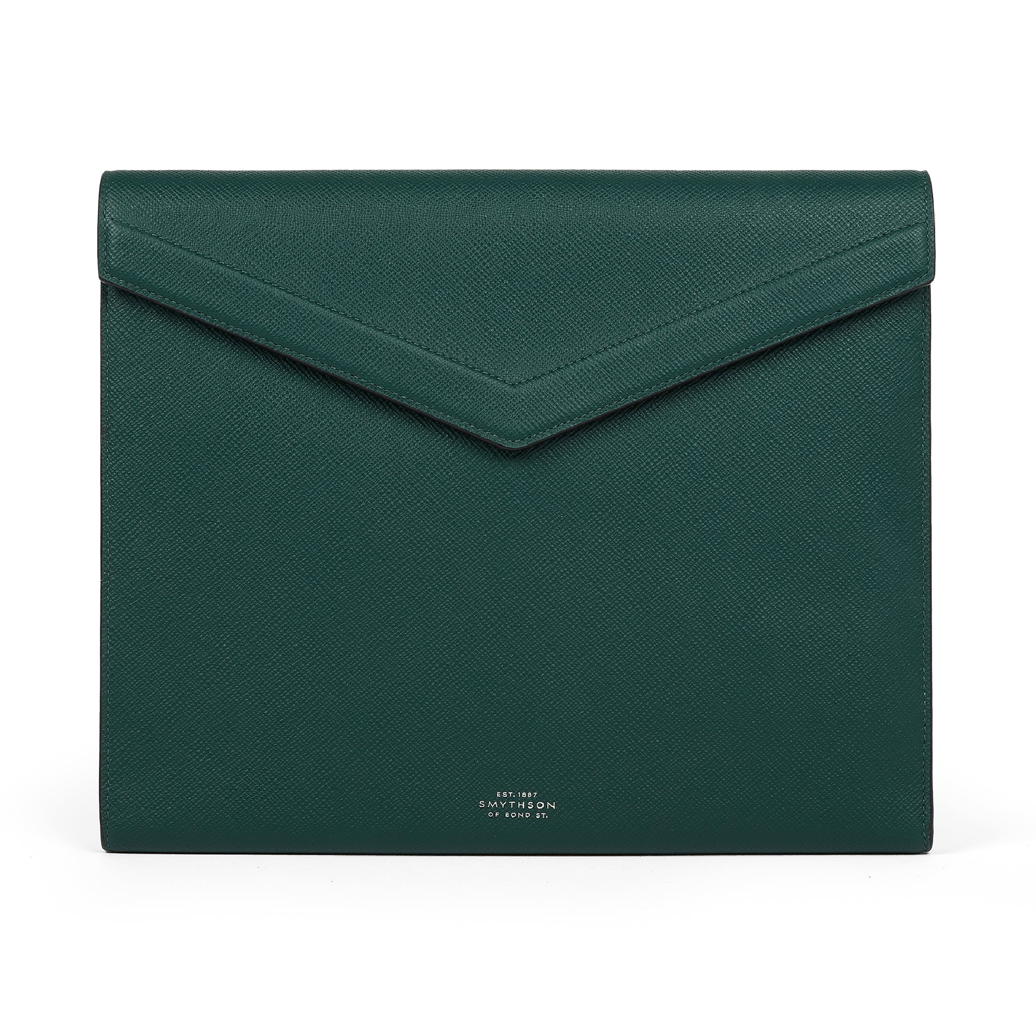 A4 Envelope Writing Folder in Forest Green Panama