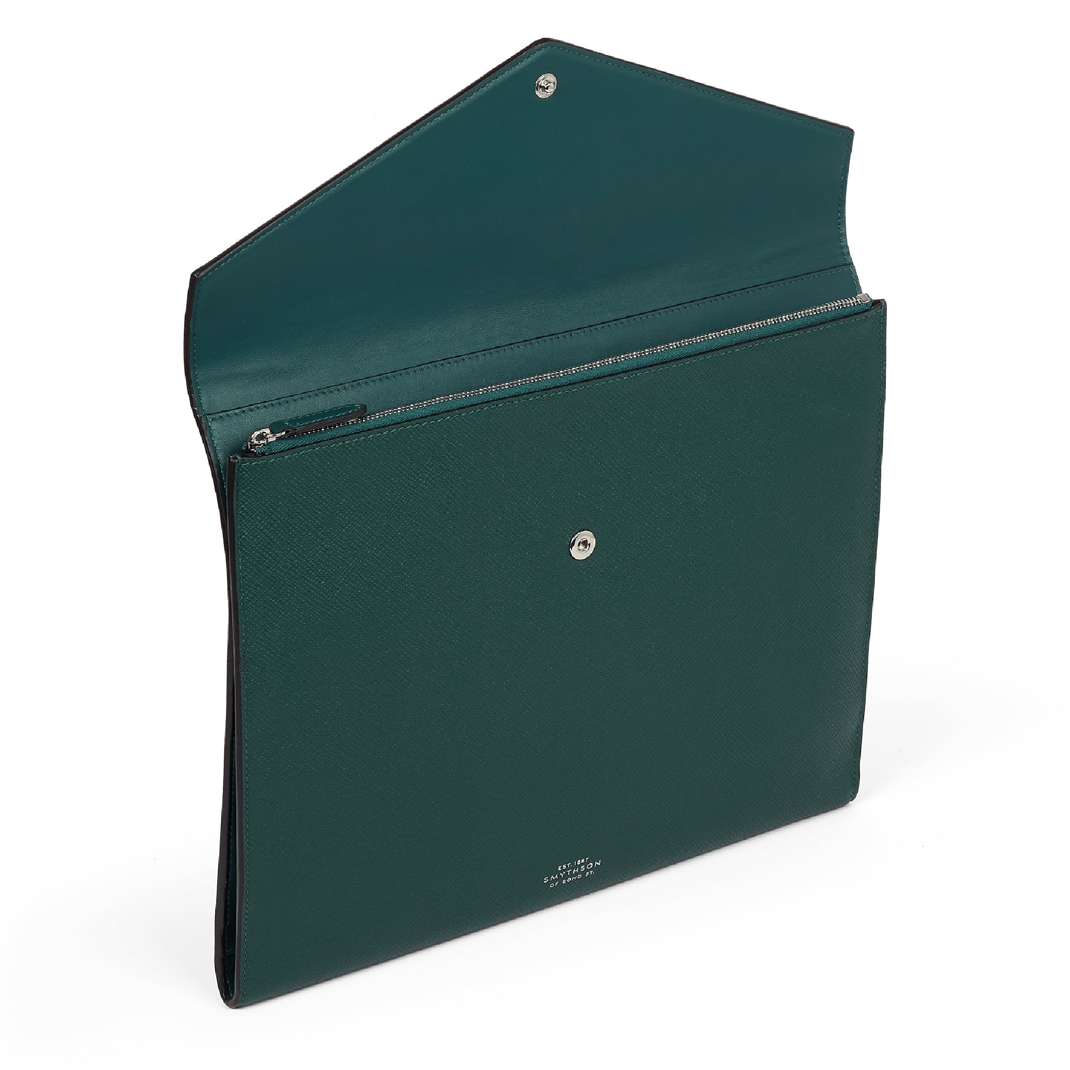 A4 Envelope Writing Folder in Forest Green Panama