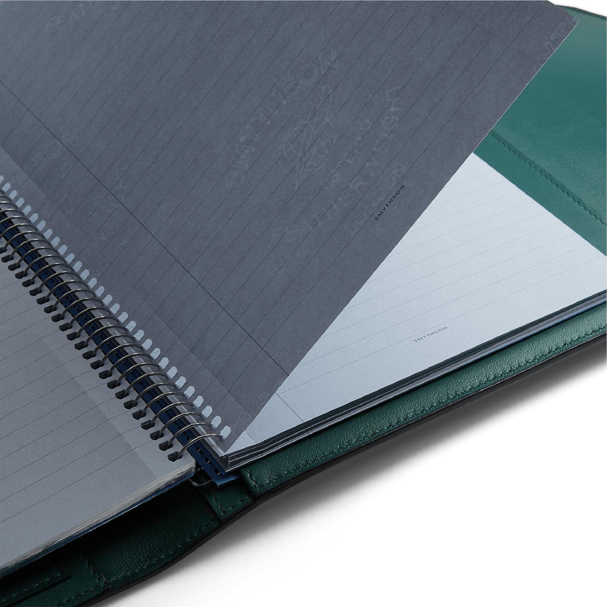 A5 Envelope Writing Folder in Forest Green Panama