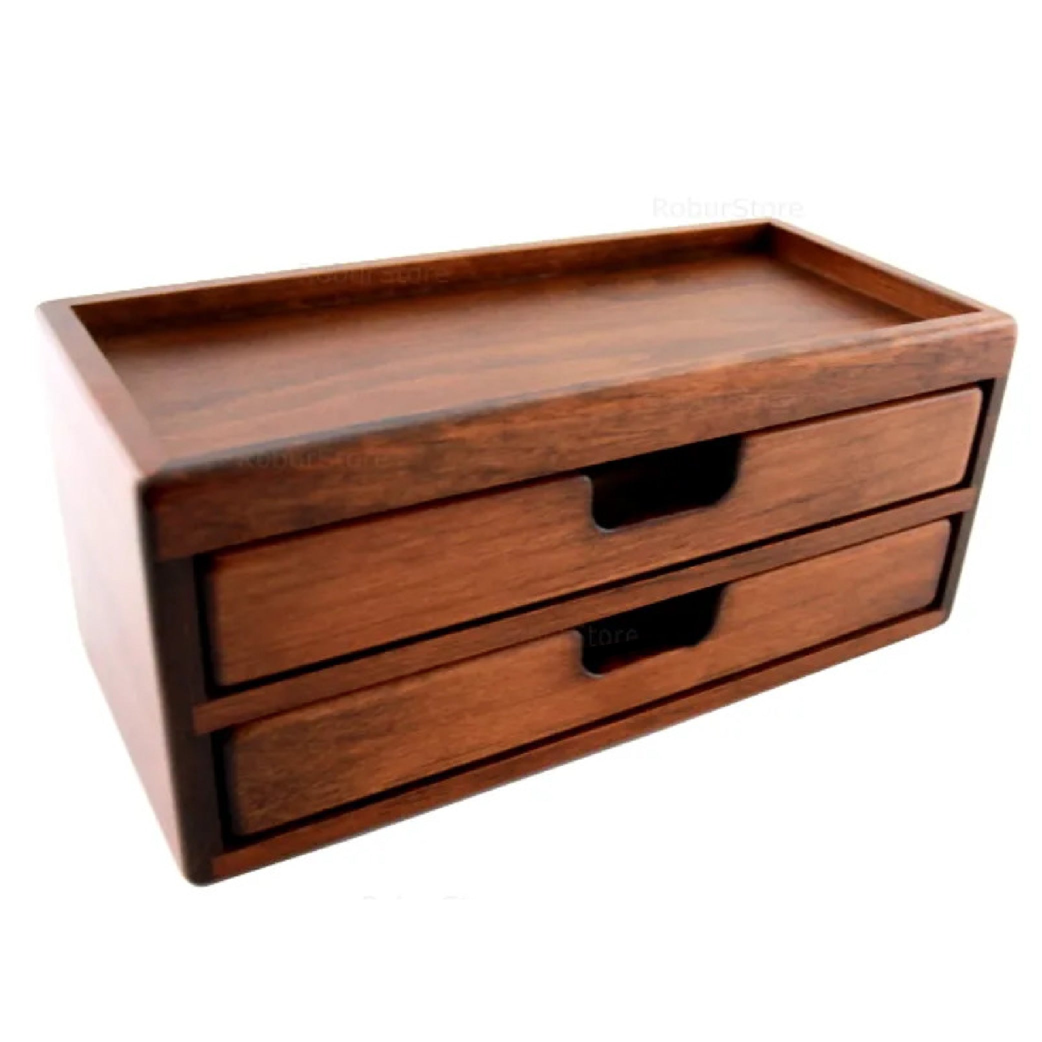 Wooden 8 Fountain Pen Box Brown