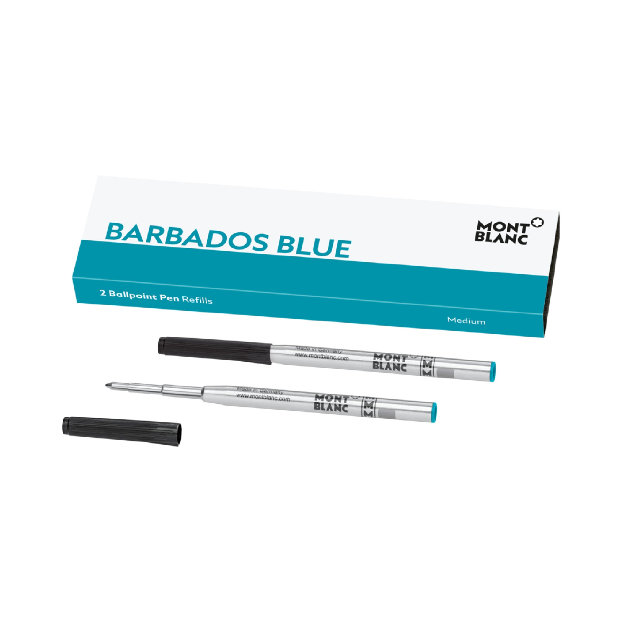 2 Ballpoint Pen Refill Barbados Blue