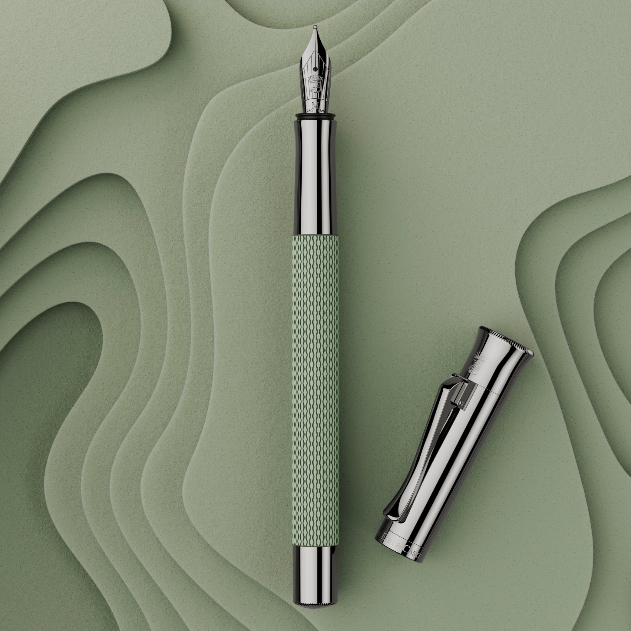 Guilloche Sage Green Fountain Pen
