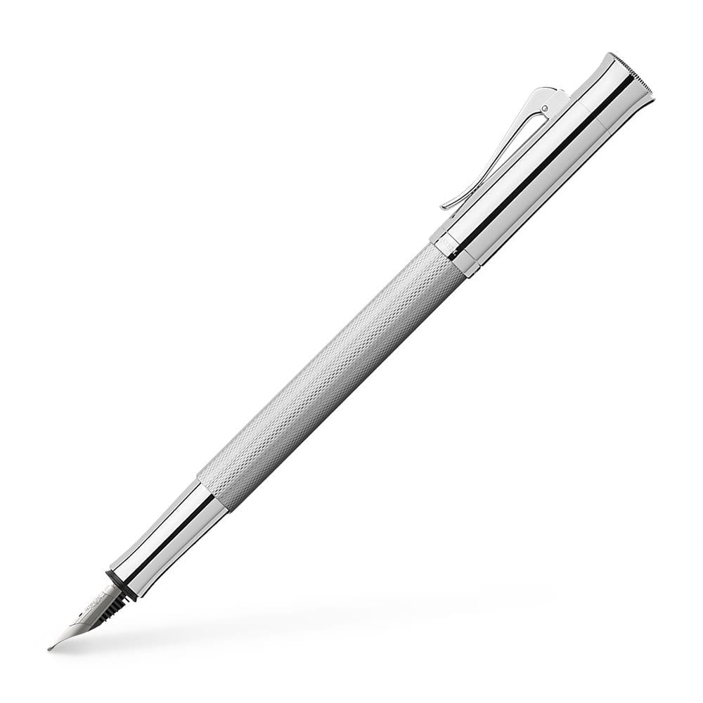 Guilloche Rhodium Fountain Pen