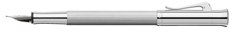 Guilloche Rhodium Fountain Pen