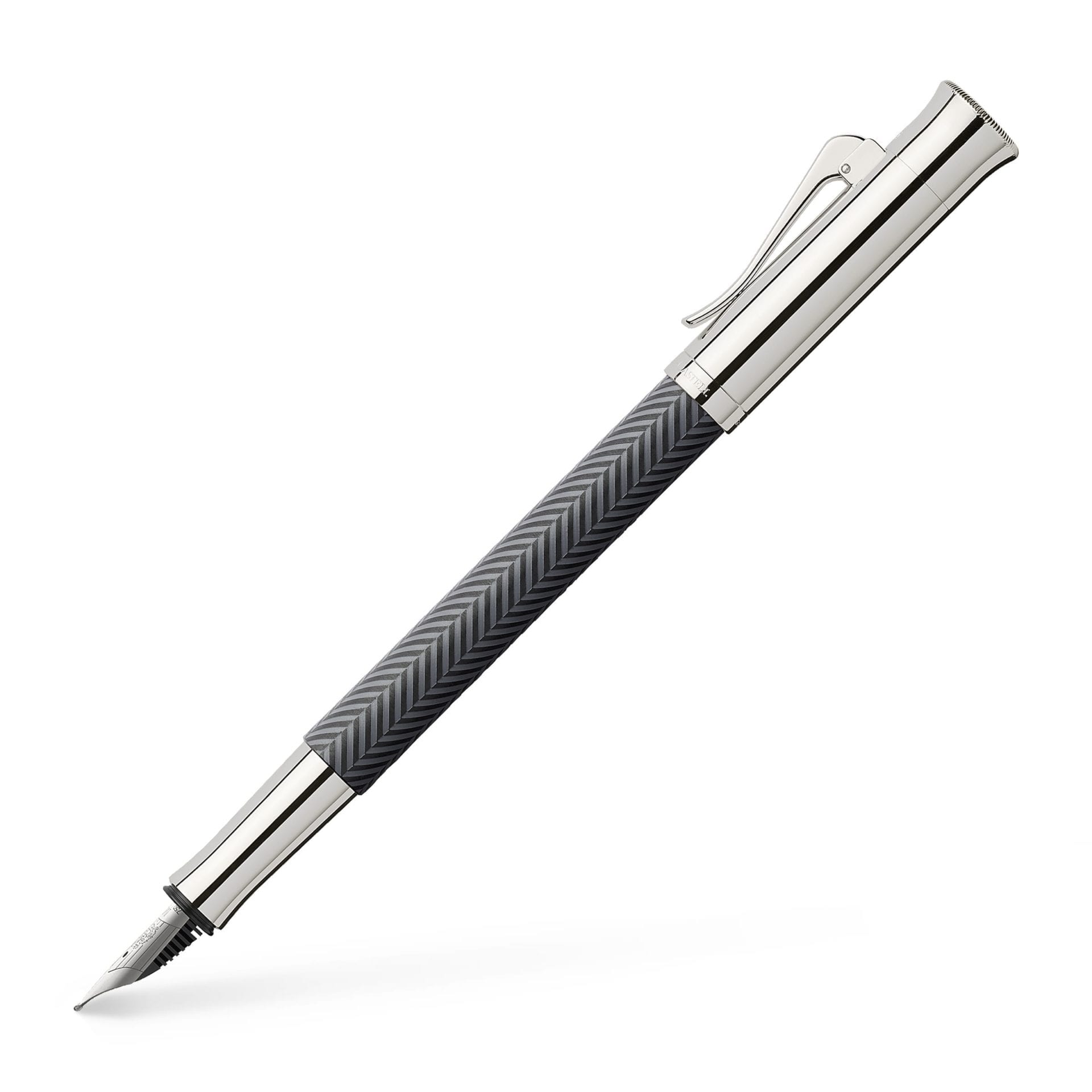 Guilloche Ciselé Anthracite Fountain Pen