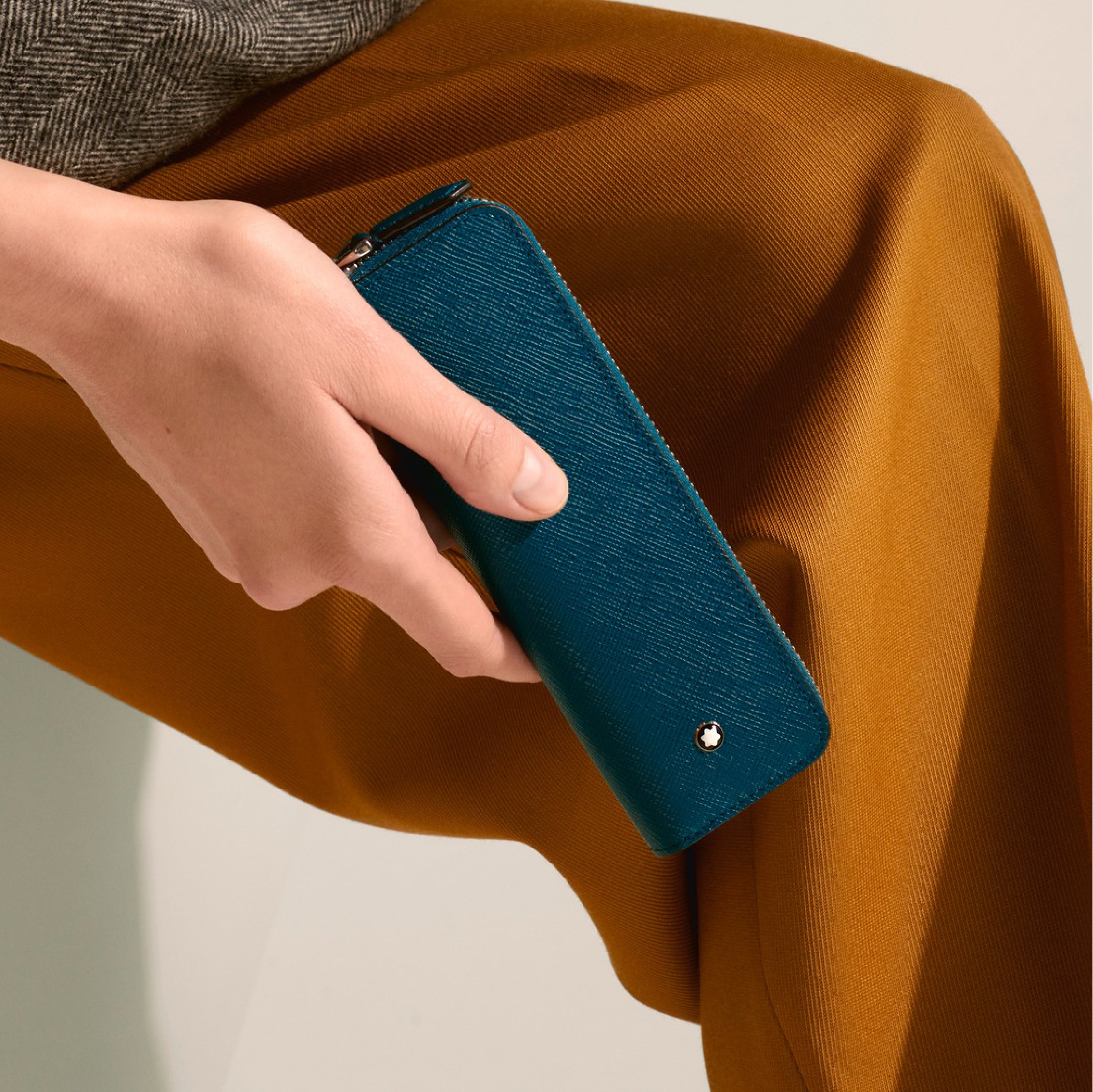 Sartorial 1 Pen Pouch Zip Cyprus Blue
