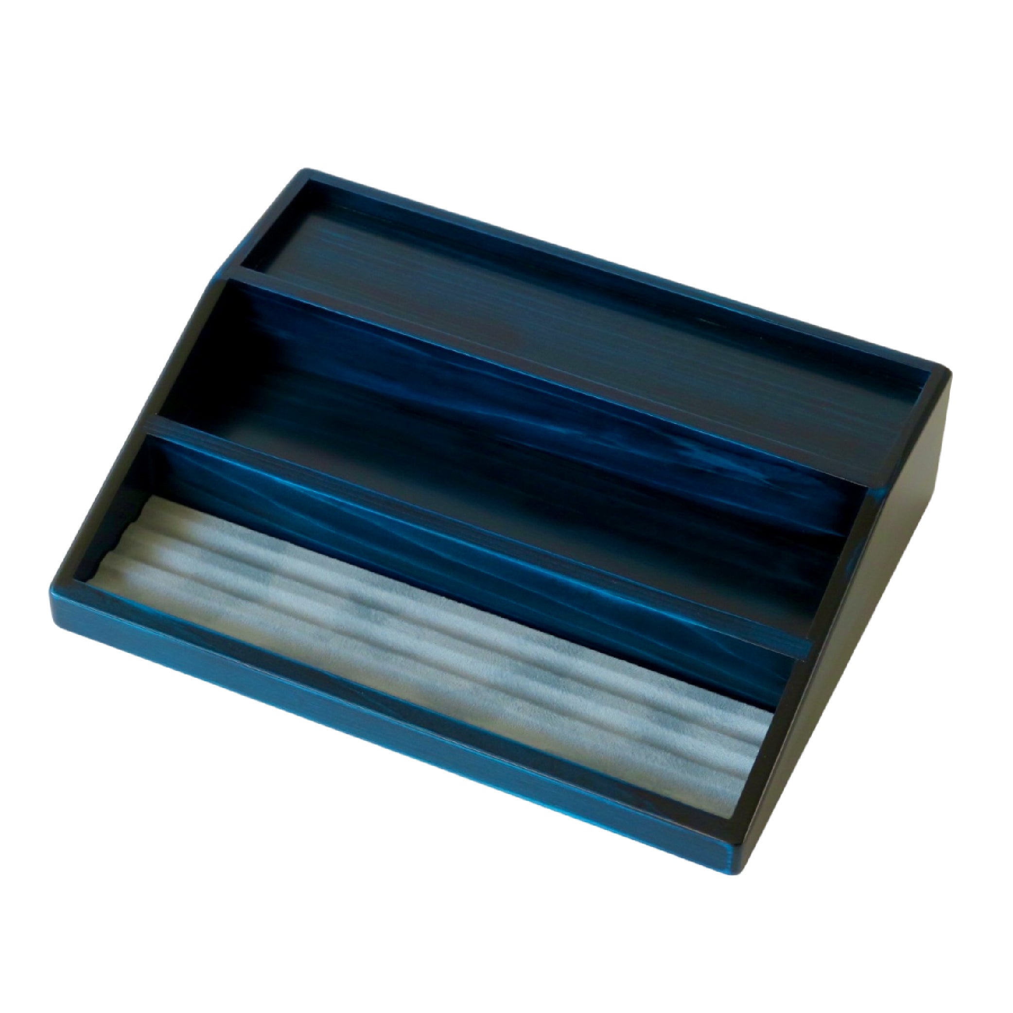 Wooden Ink Bottle Stand Blue