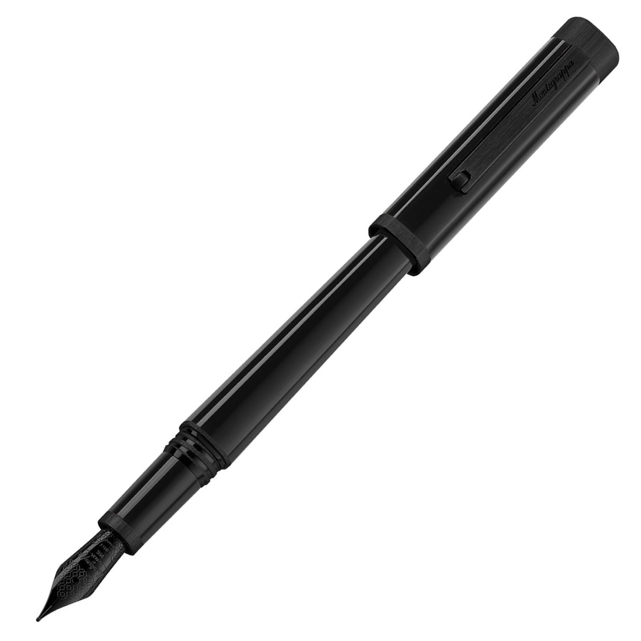 MONTEGRAPPA Quattro Ultra Black Fountain Pen