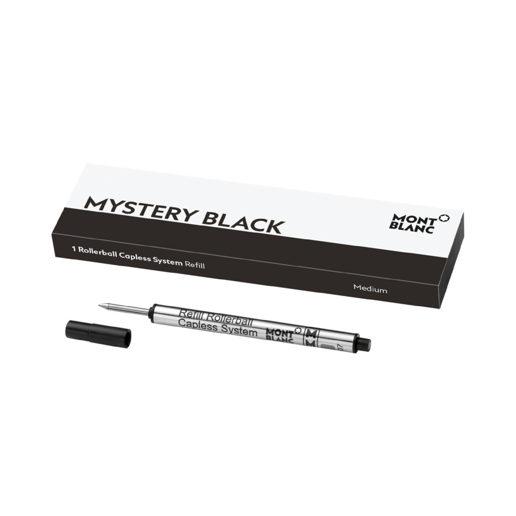 1 Rollerball Capless System Refill Mystery Black