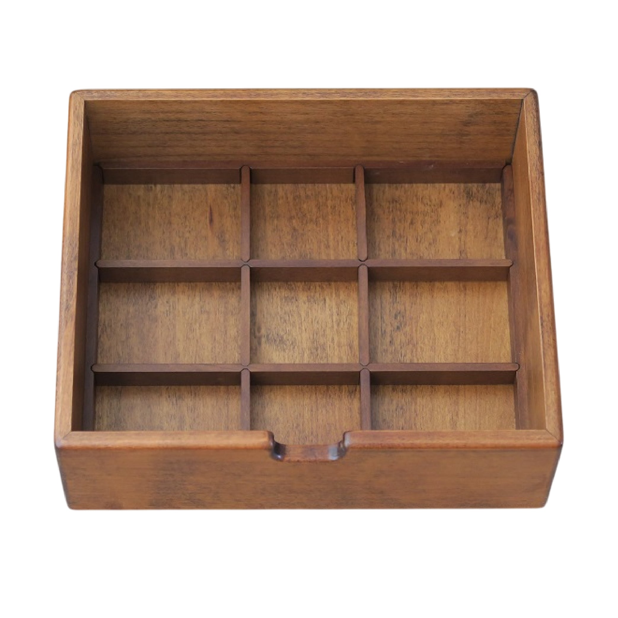 Wooden 10 Fountain Pen Box Brown