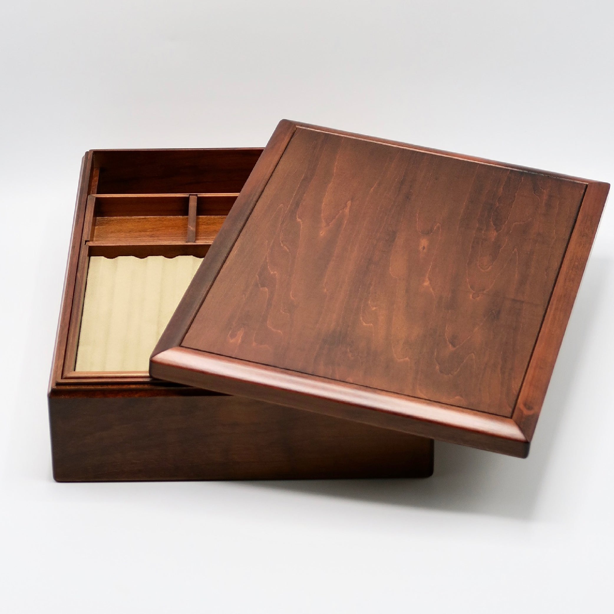 Wooden Letter Box with Pen Mat Brown