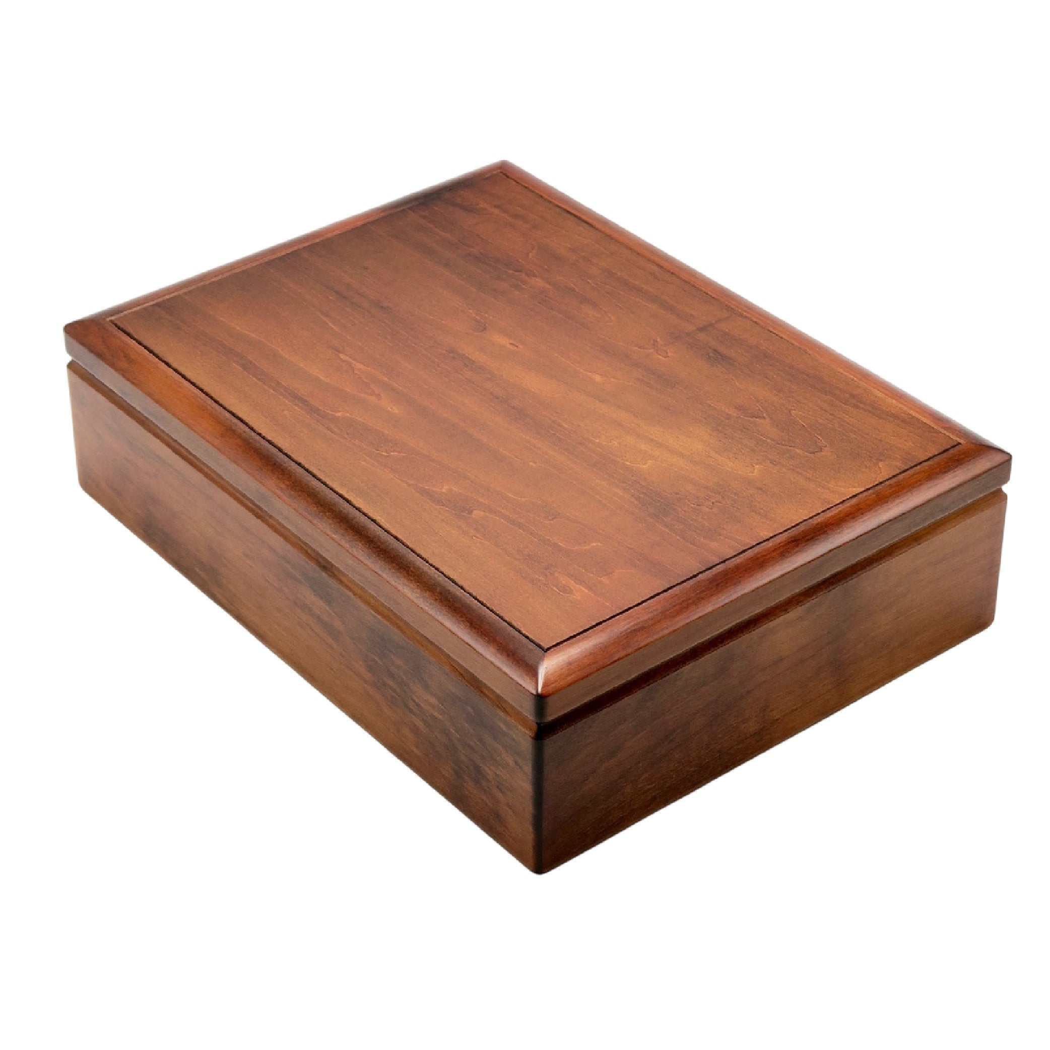 Wooden Letter Box with Pen Mat Brown
