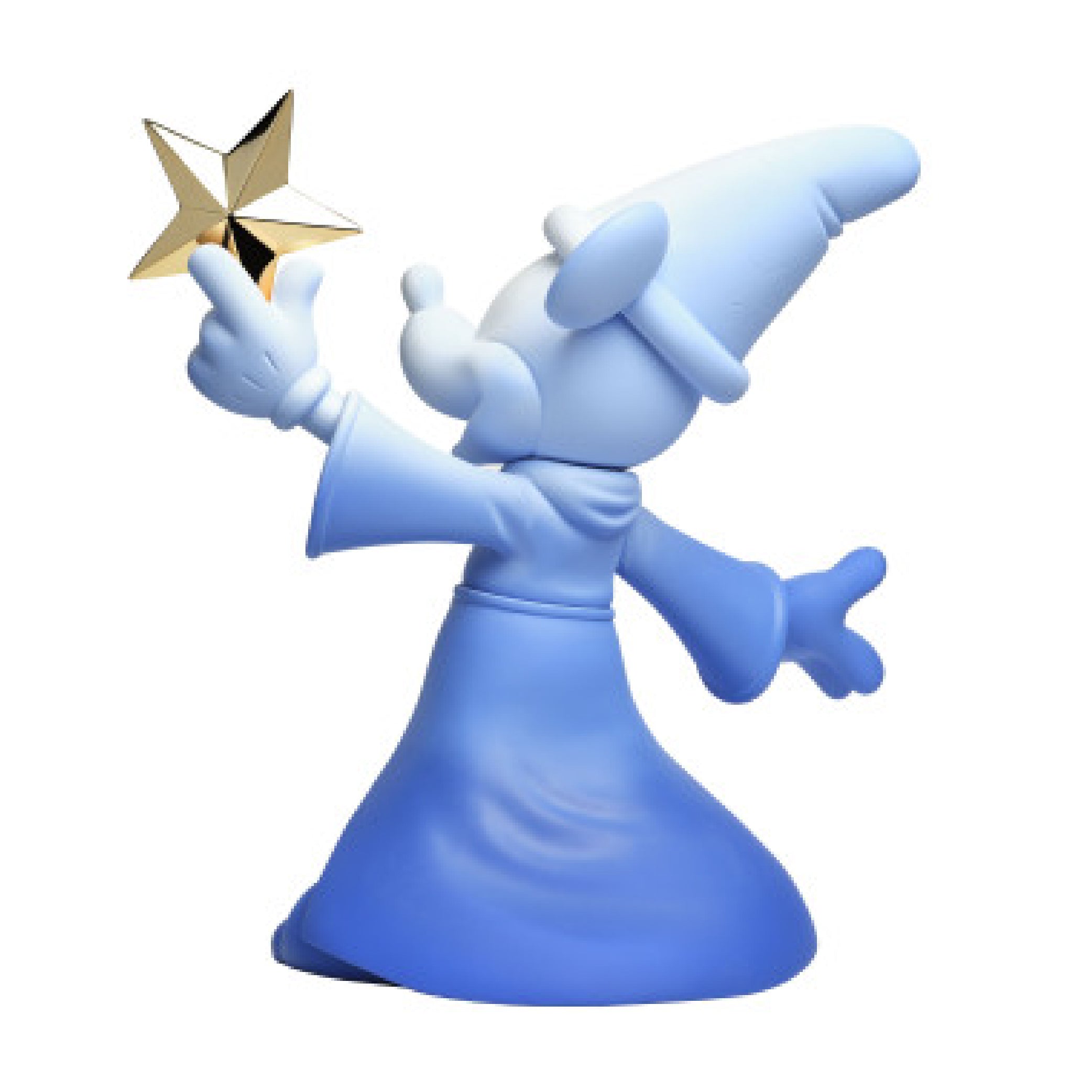 Mickey Fantasia, Degrade blue - 30CM
