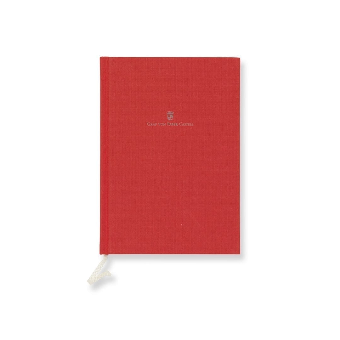 Linen Notebook A5 India Red