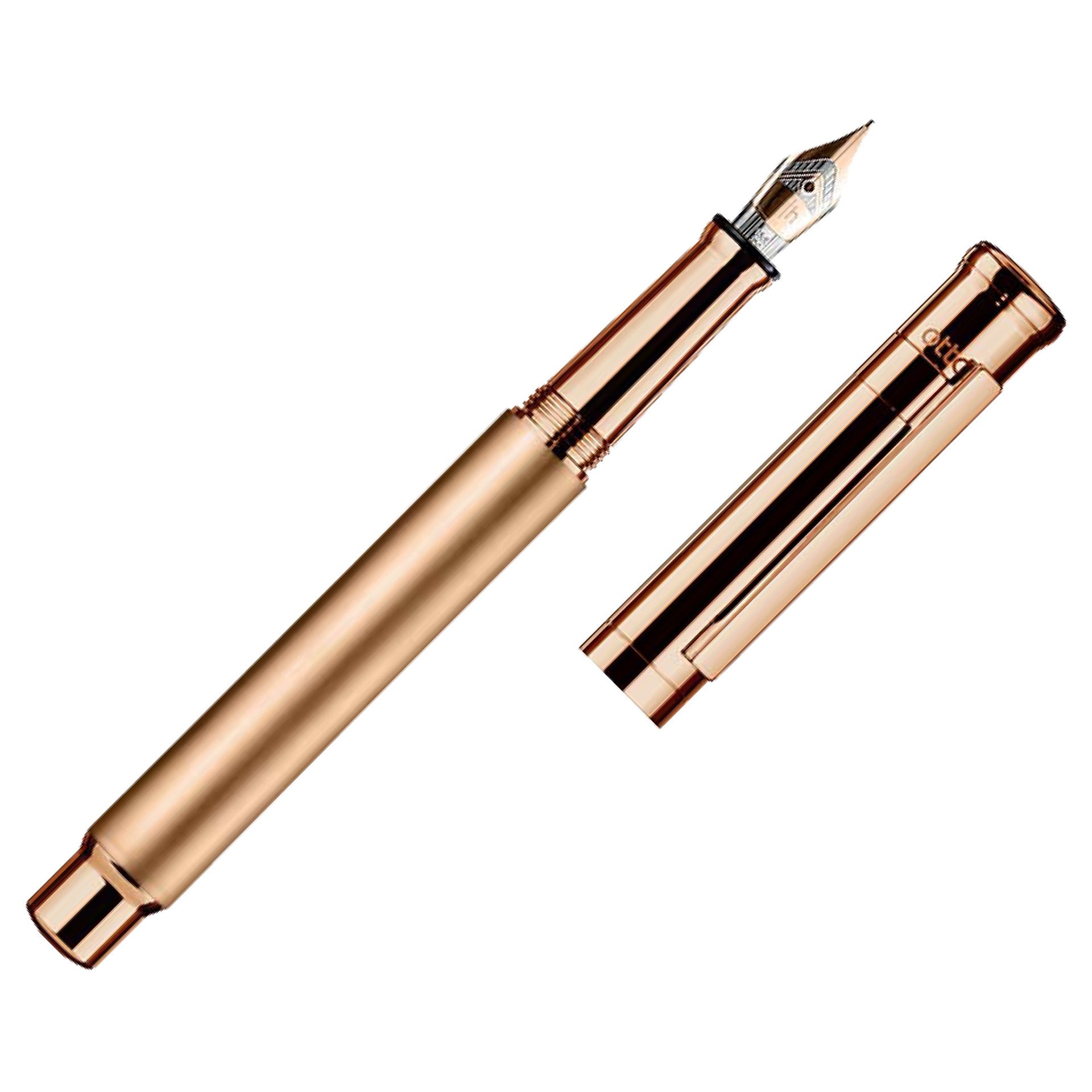 design04 Matt Rose Gold Fountain Pen