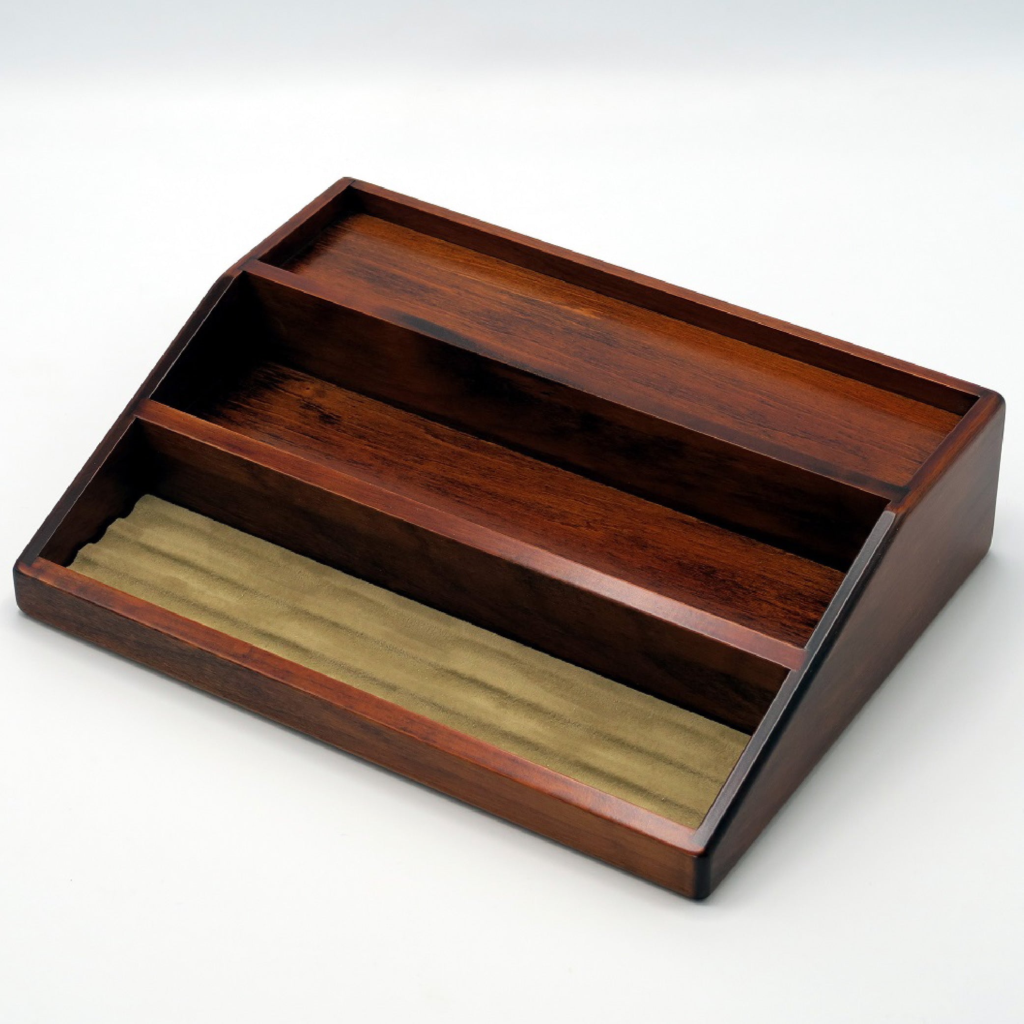 Wooden Ink Bottle Stand Brown