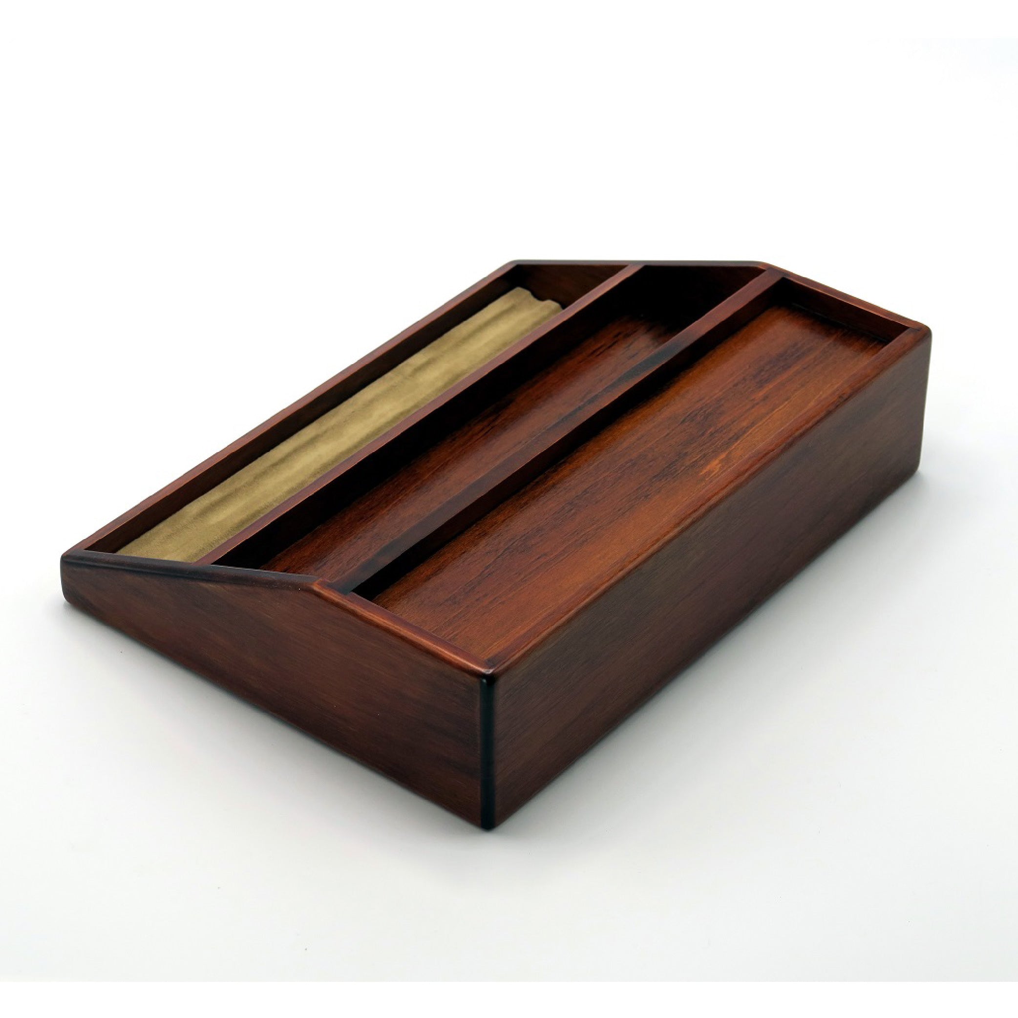 Wooden Ink Bottle Stand Brown