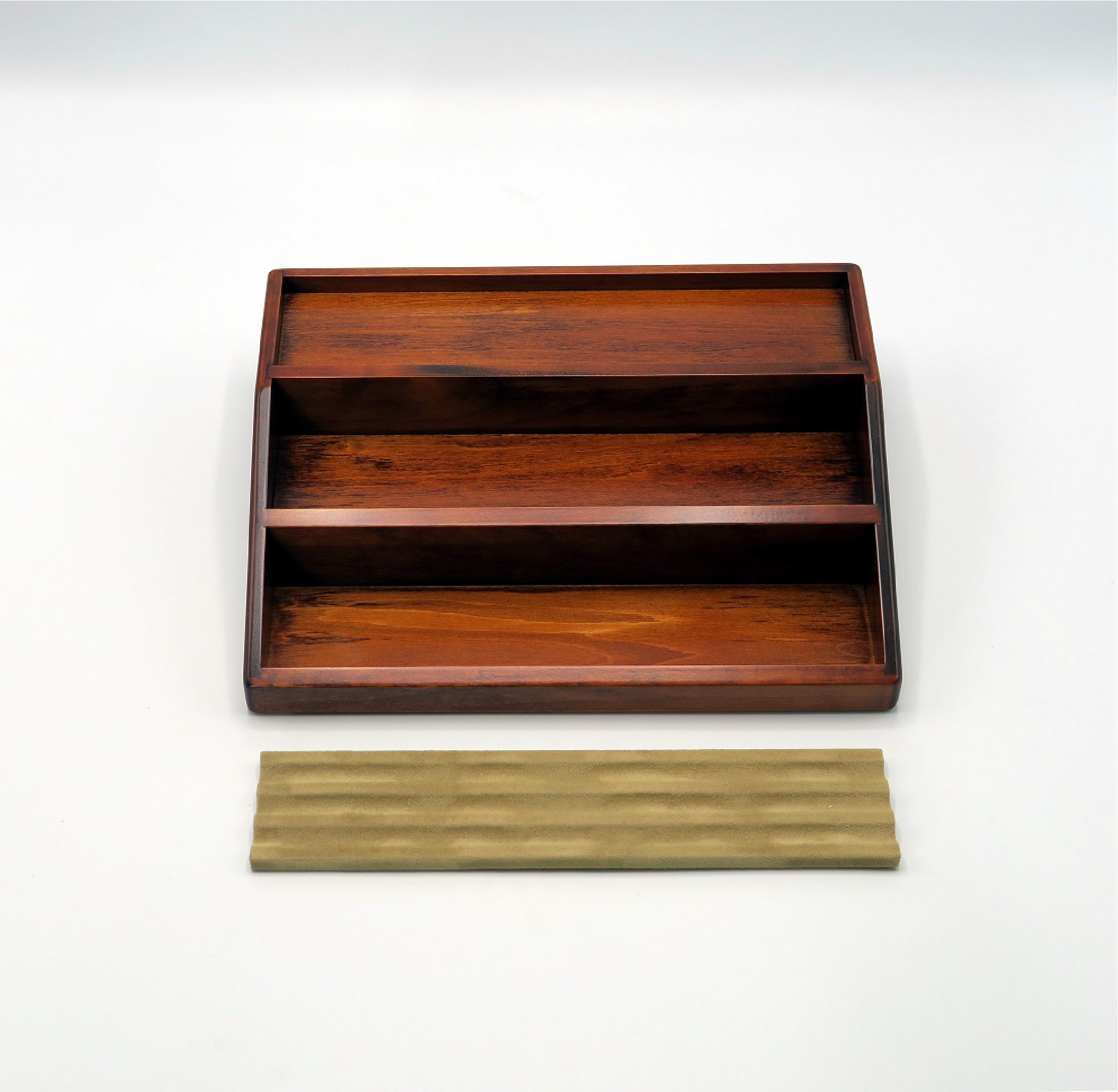 Wooden Ink Bottle Stand Brown