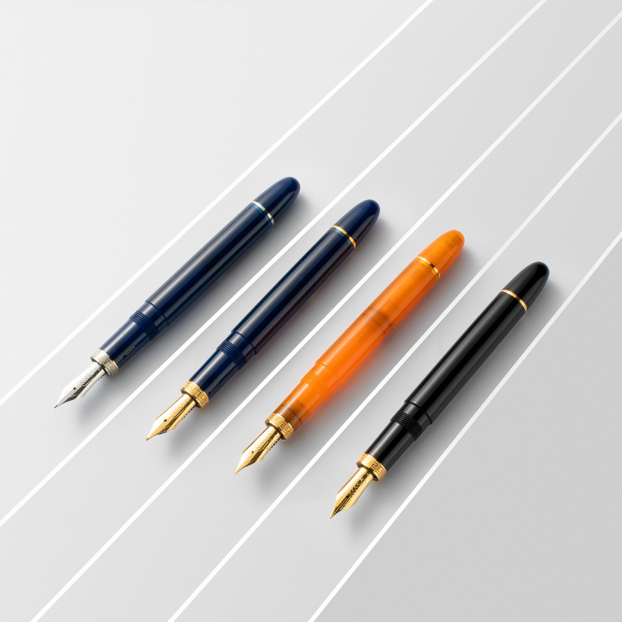 OMAS Ogiva Blu Gold Trim Fountain Pen