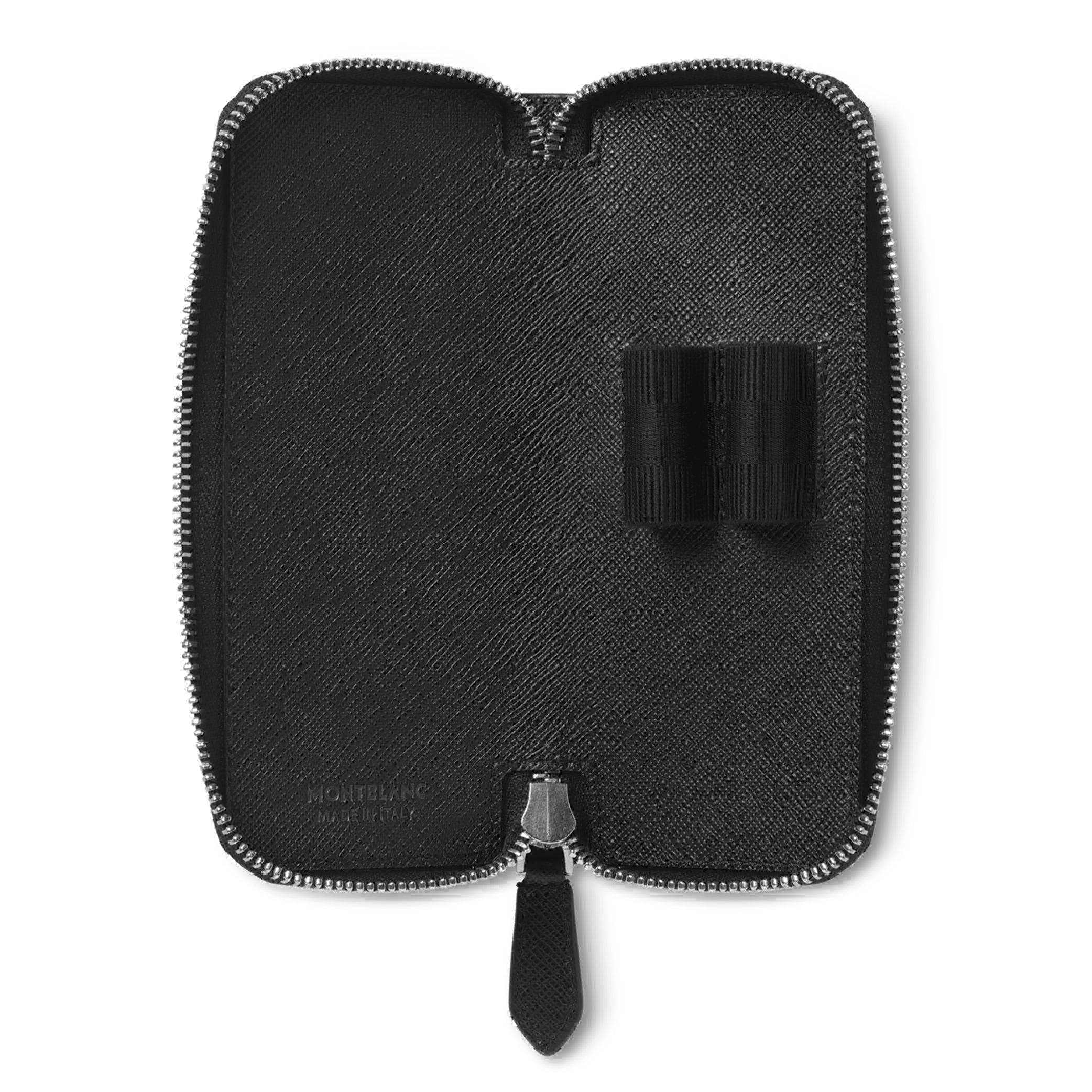 Sartorial 2 Pen Pouch Zip Black