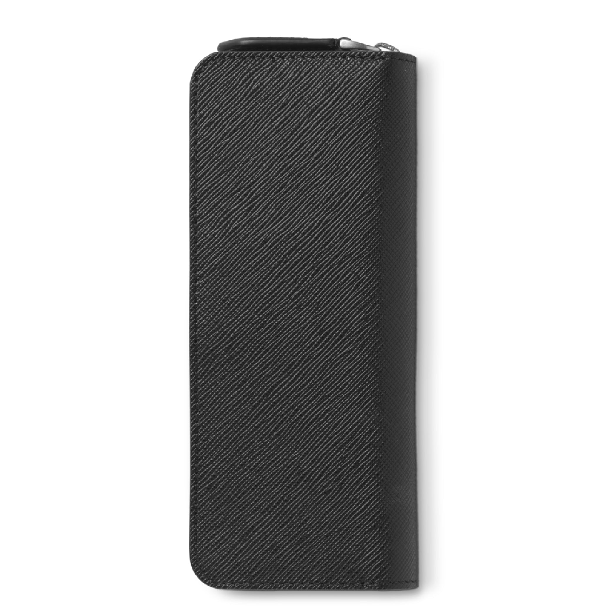 Sartorial 2 Pen Pouch Zip Black