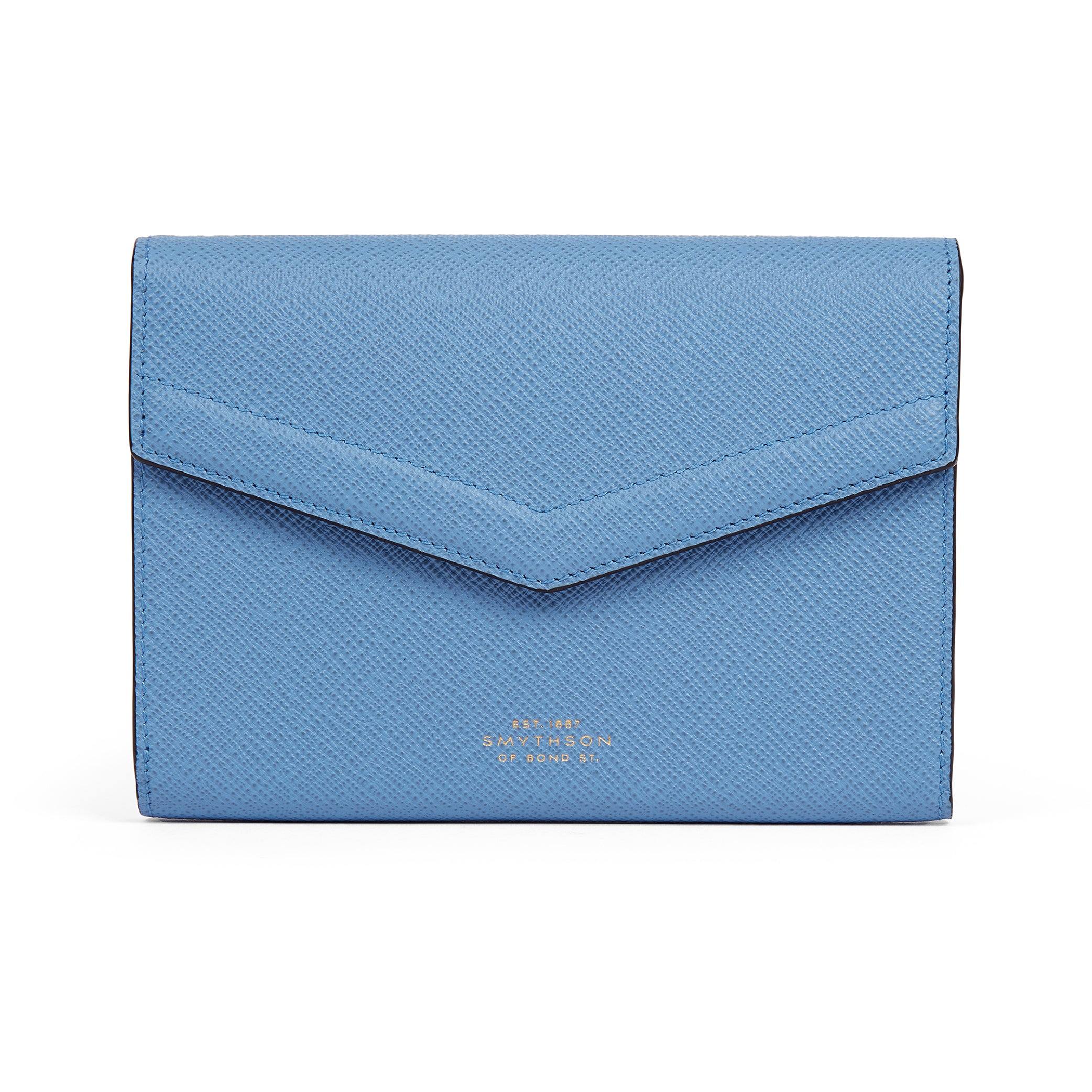 Slim Stationery Holder in Nile Blue Panama