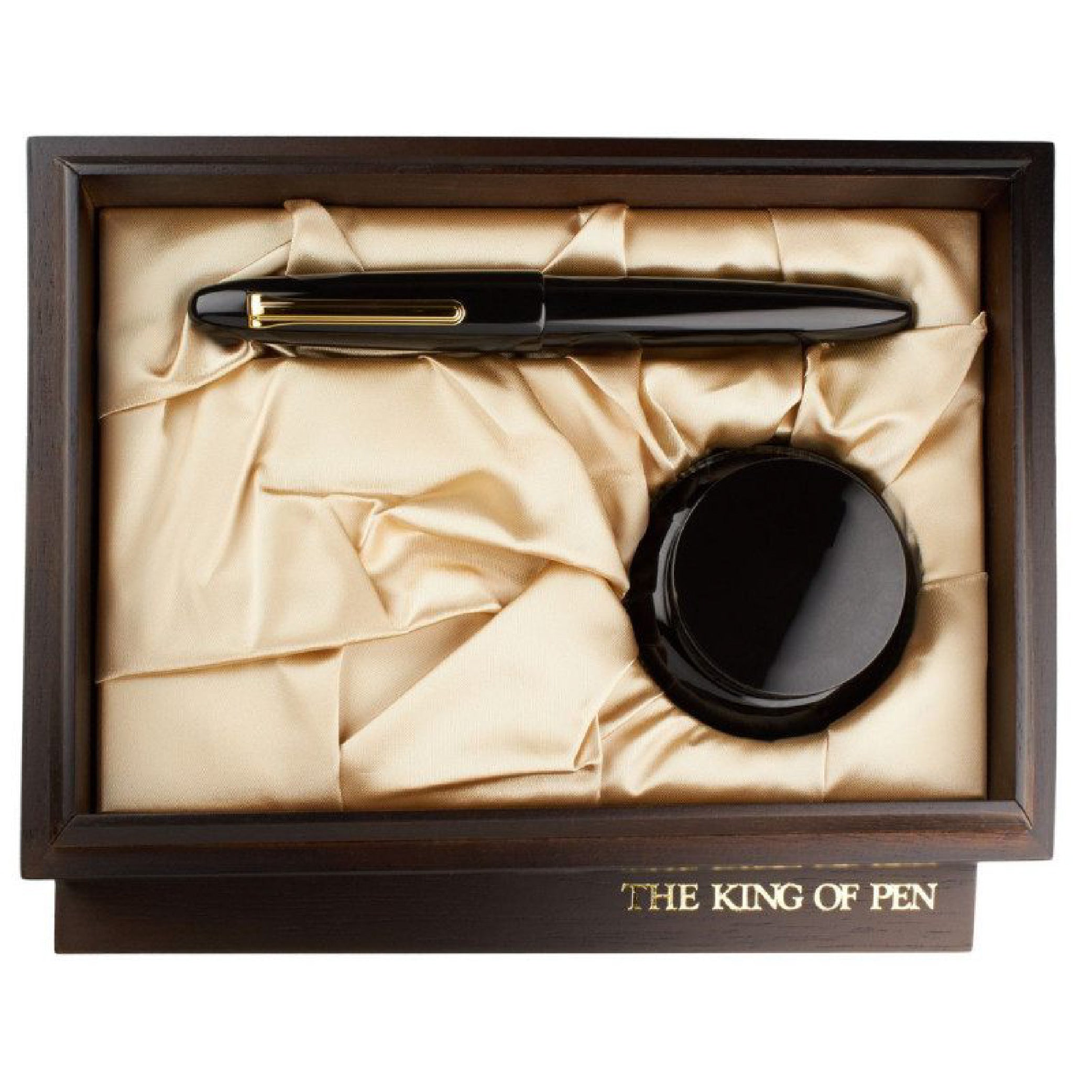 King of Pen Ebonite Gold Trim Fountain Pen