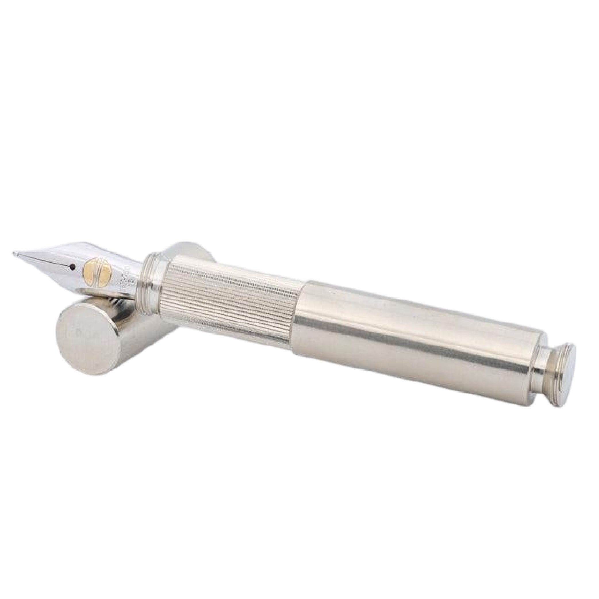 Pocketmaster Brushed Nickel Silver Fountain Pen