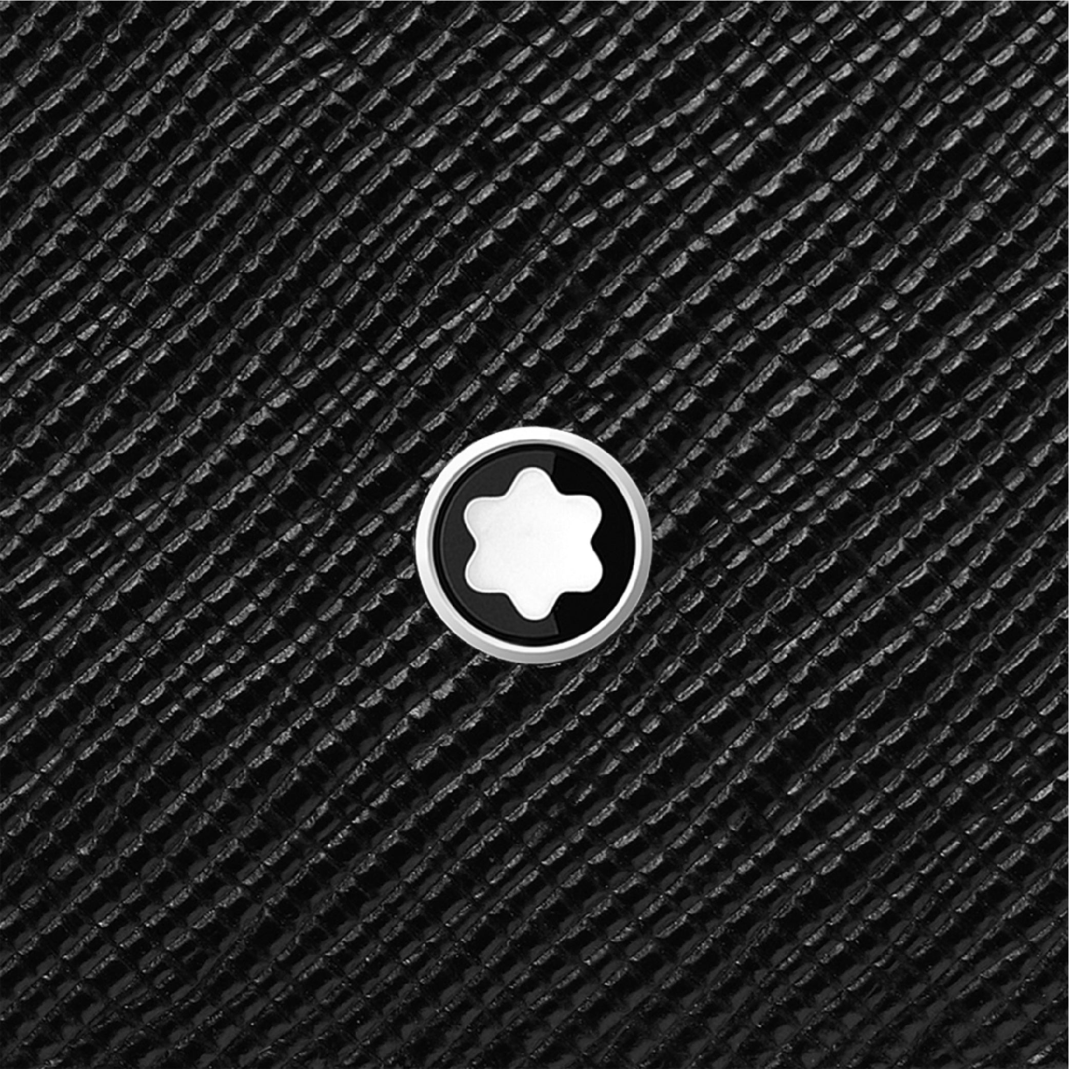 Sartorial Black Card Holder 4cc With ID Card Holder